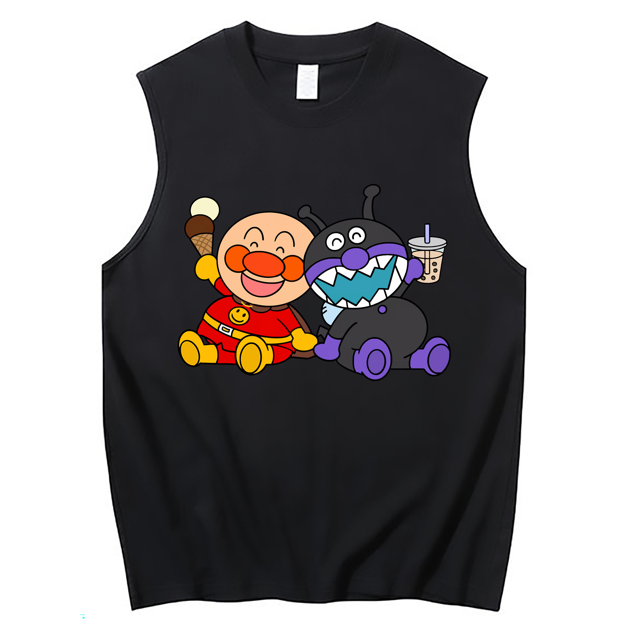 （画像用） アンパンマン Anpanman コットン100％タンクトップ（フロントプリント）