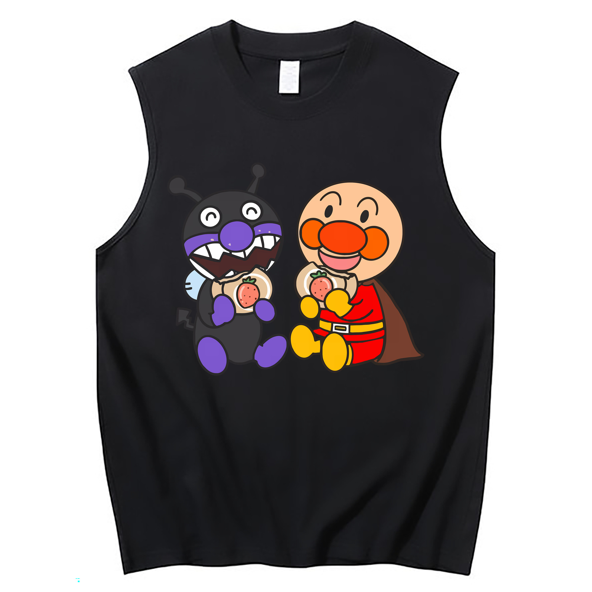 （画像用） アンパンマン Anpanman コットン100％タンクトップ（フロントプリント）