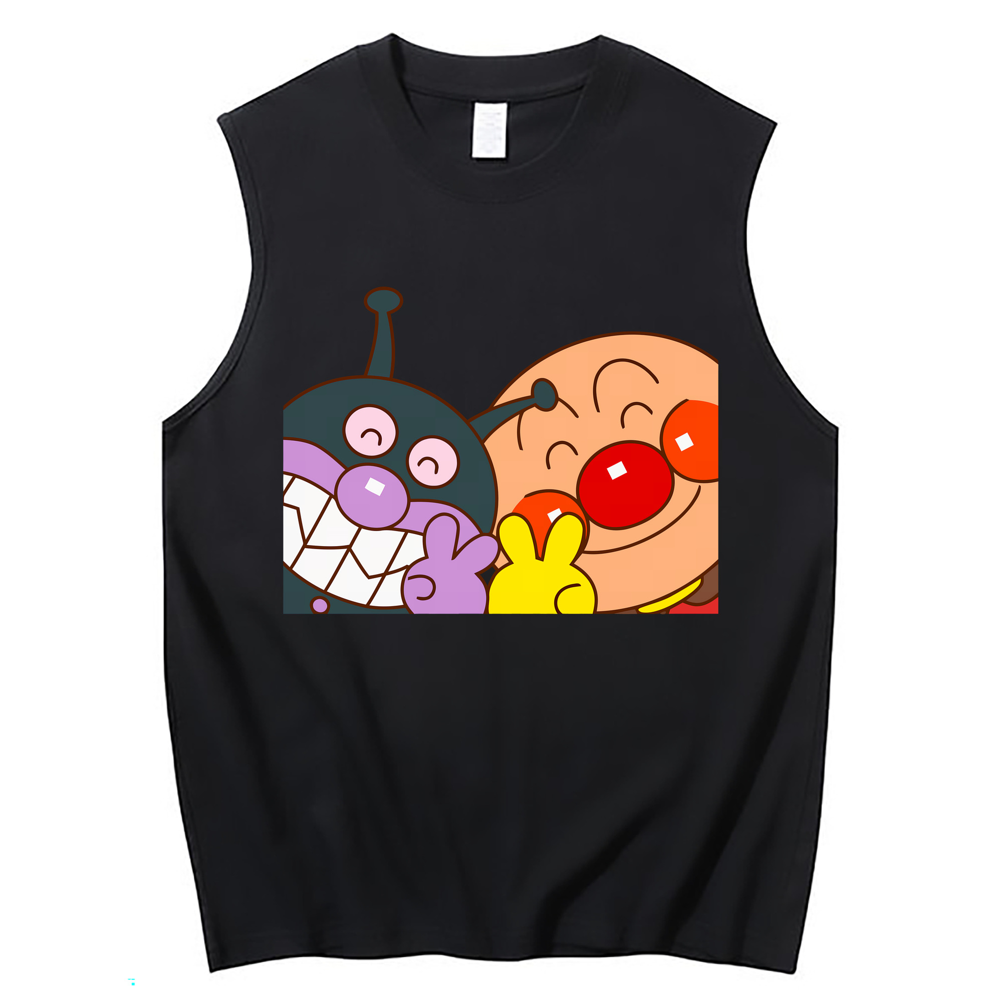 （画像用） アンパンマン Anpanman コットン100％タンクトップ（フロントプリント）