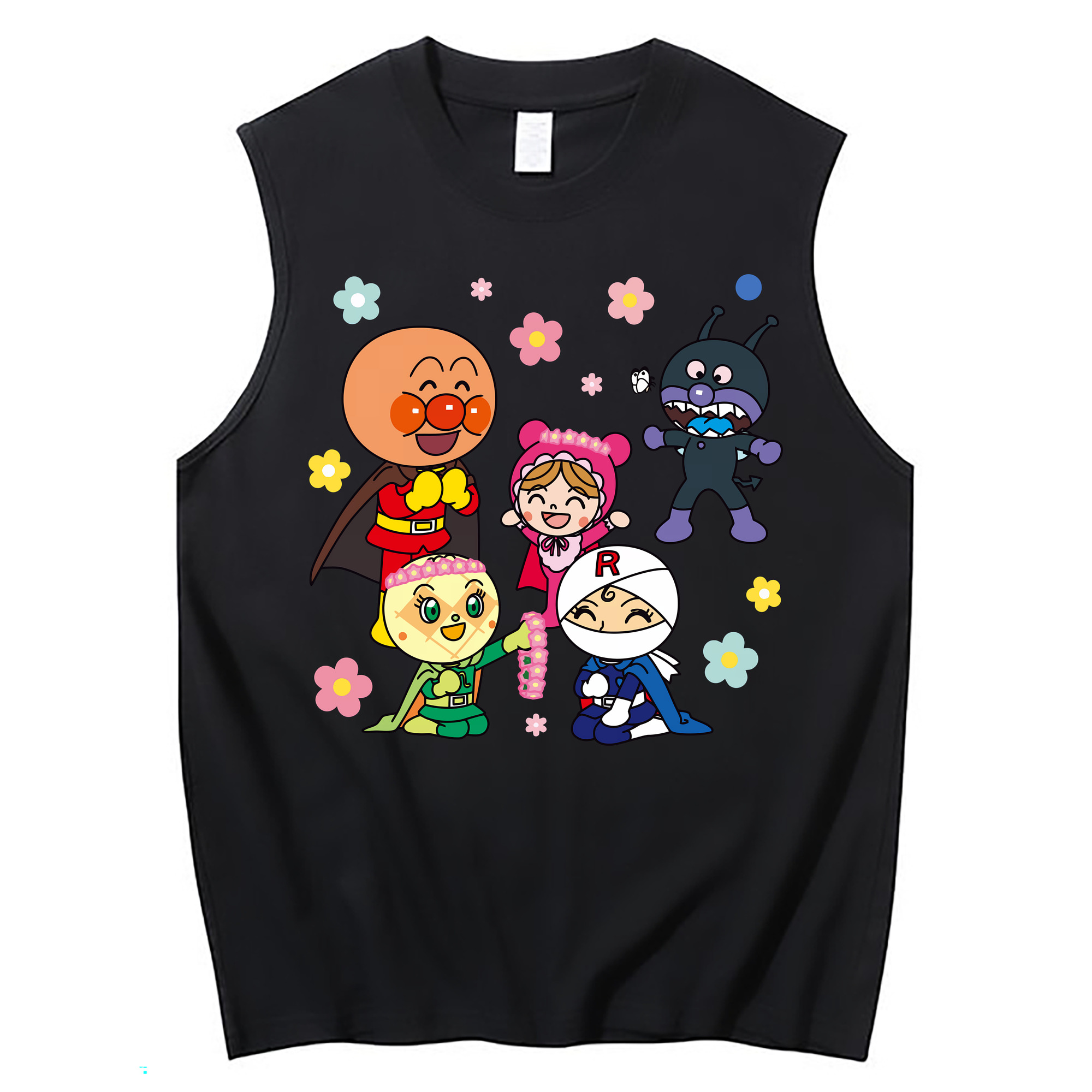 （画像用） アンパンマン Anpanman コットン100％タンクトップ（フロントプリント）