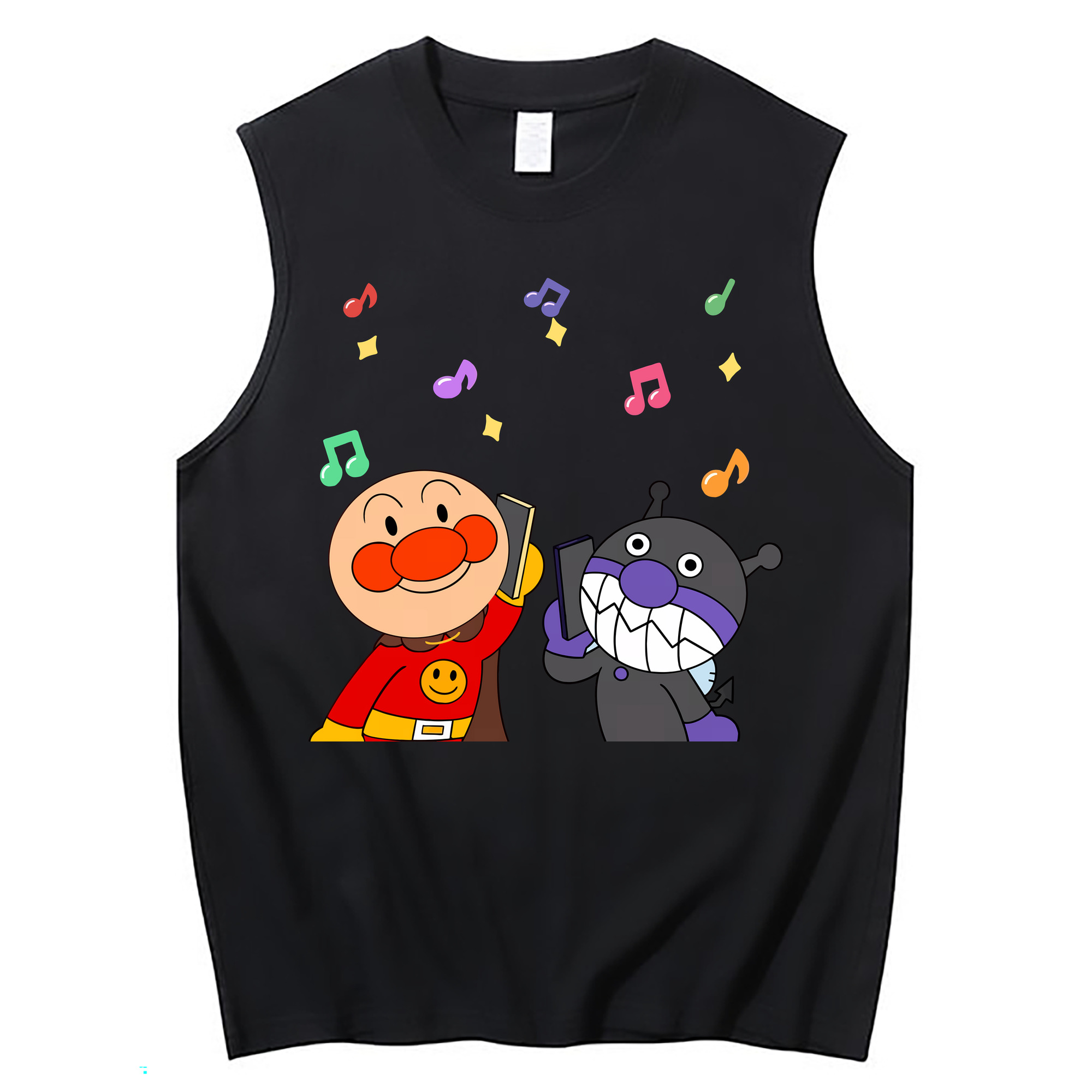 （画像用） アンパンマン Anpanman コットン100％タンクトップ（フロントプリント）