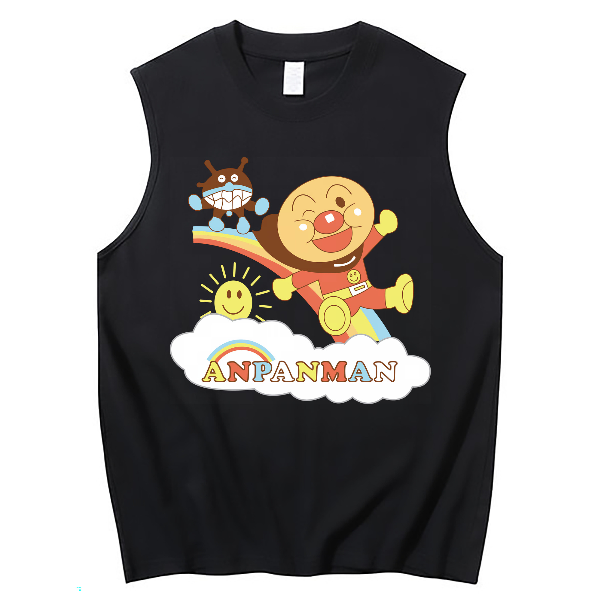 （画像用） アンパンマン Anpanman コットン100％タンクトップ（フロントプリント）