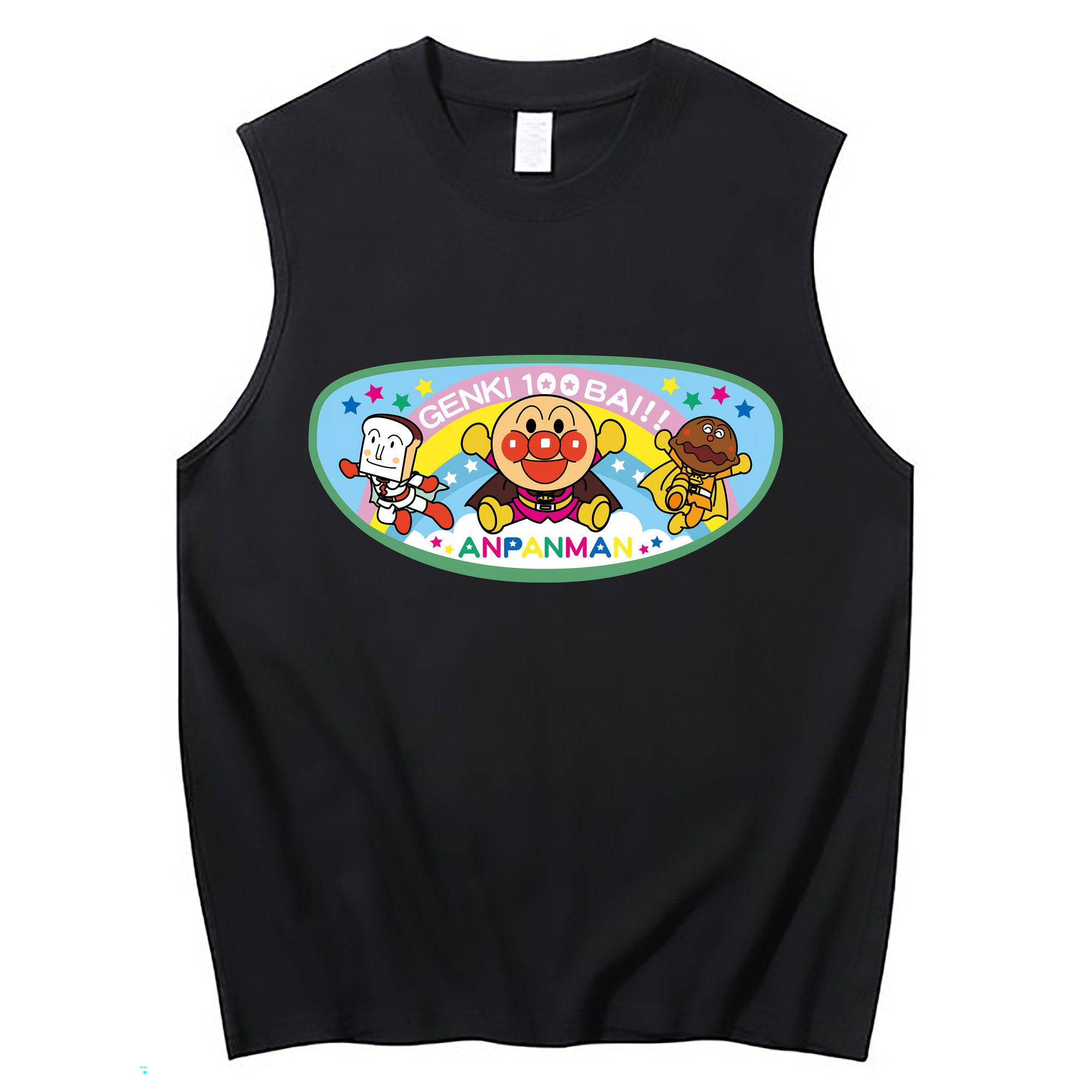 （画像用） アンパンマン Anpanman コットン100％タンクトップ（フロントプリント）