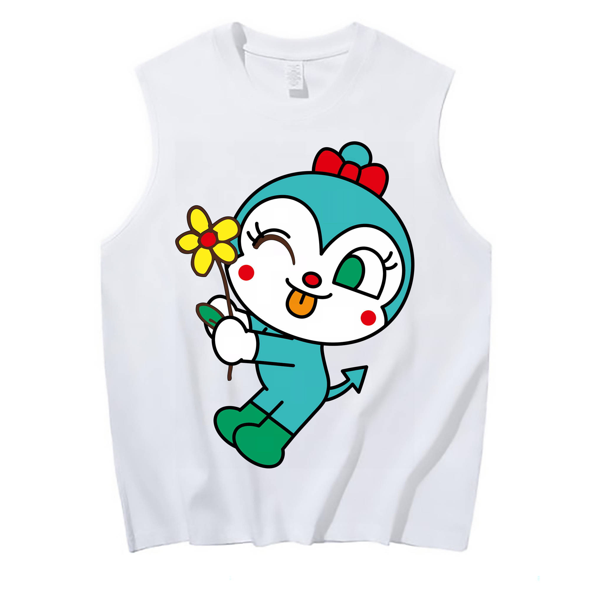（画像用） アンパンマン Anpanman コットン100％タンクトップ（フロントプリント）