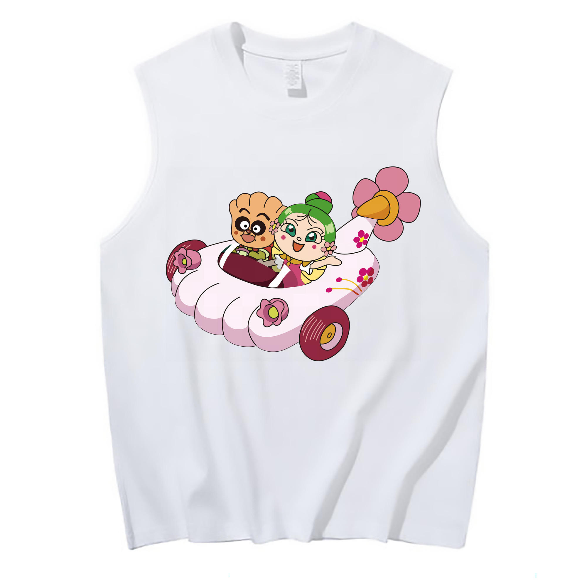 （画像用） アンパンマン Anpanman コットン100％タンクトップ（フロントプリント）