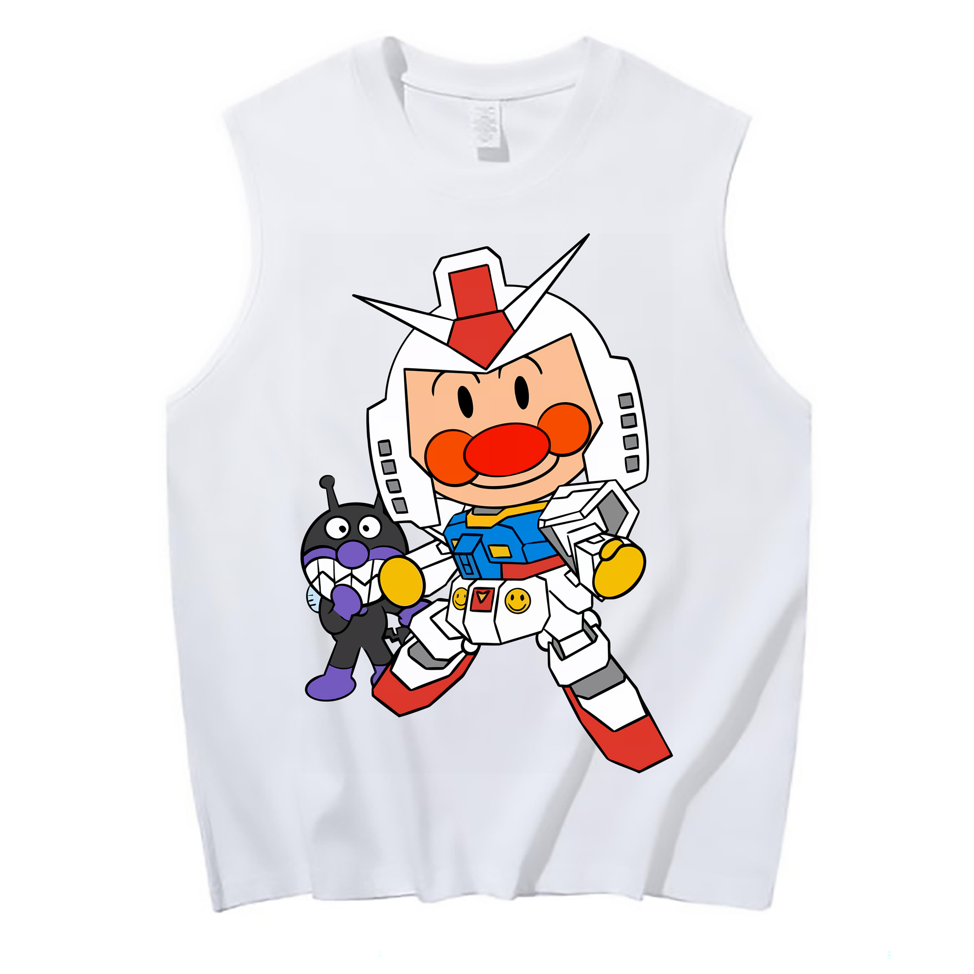（画像用） アンパンマン Anpanman コットン100％タンクトップ（フロントプリント）