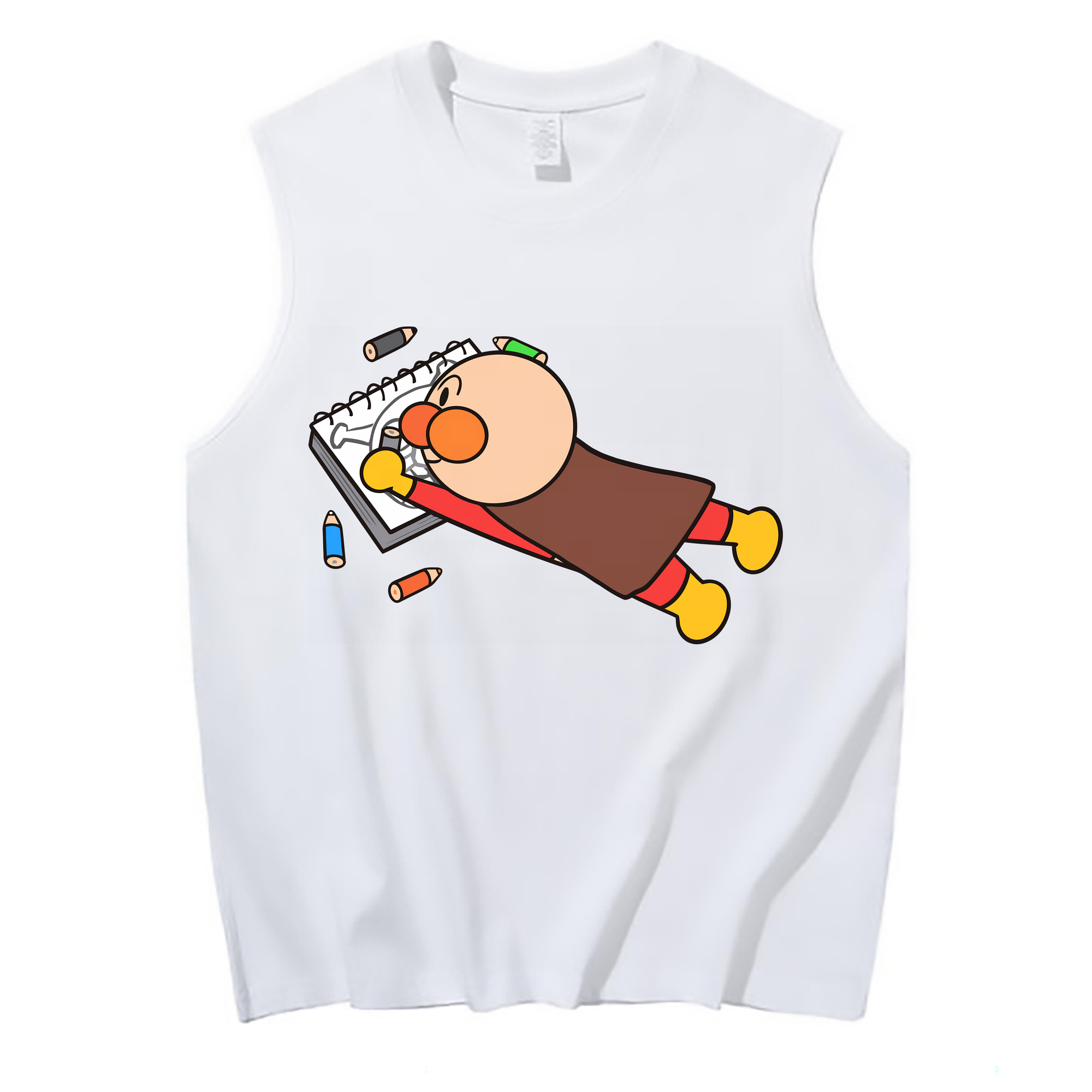 （画像用） アンパンマン Anpanman コットン100％タンクトップ（フロントプリント）