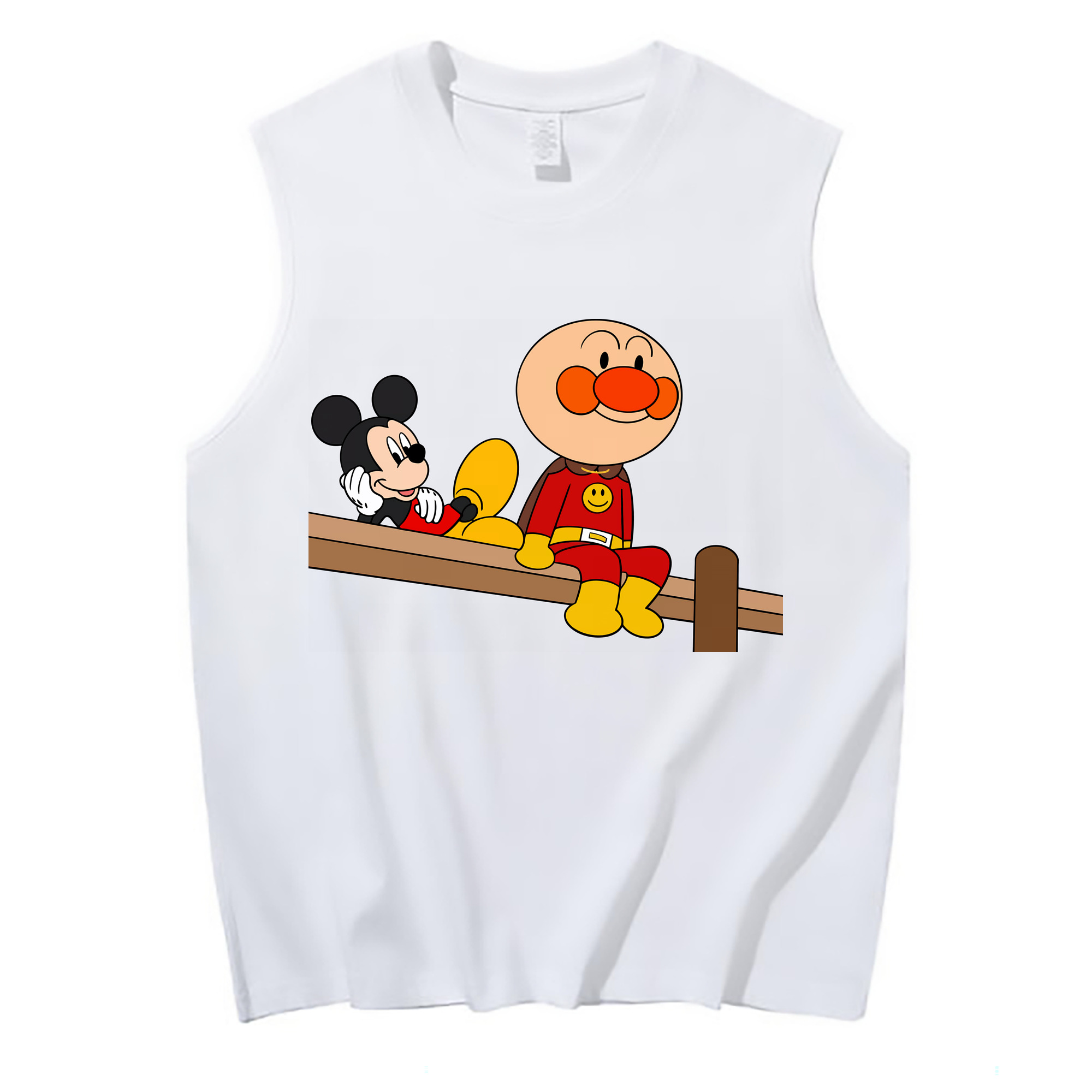 （画像用） アンパンマン Anpanman コットン100％タンクトップ（フロントプリント）
