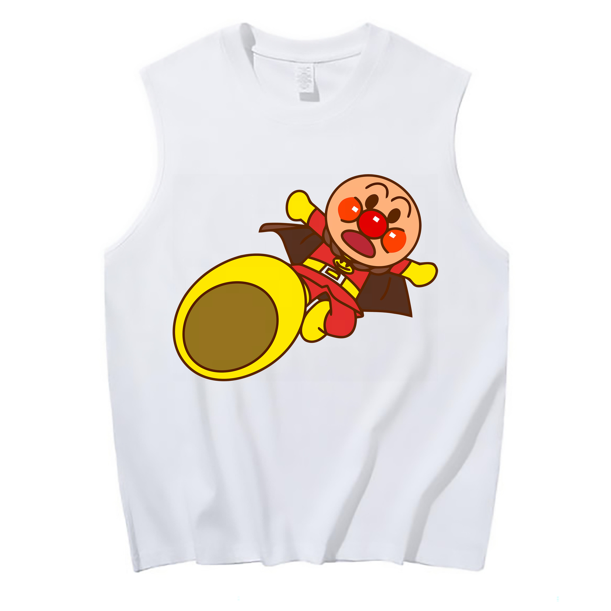 （画像用） アンパンマン Anpanman コットン100％タンクトップ（フロントプリント）