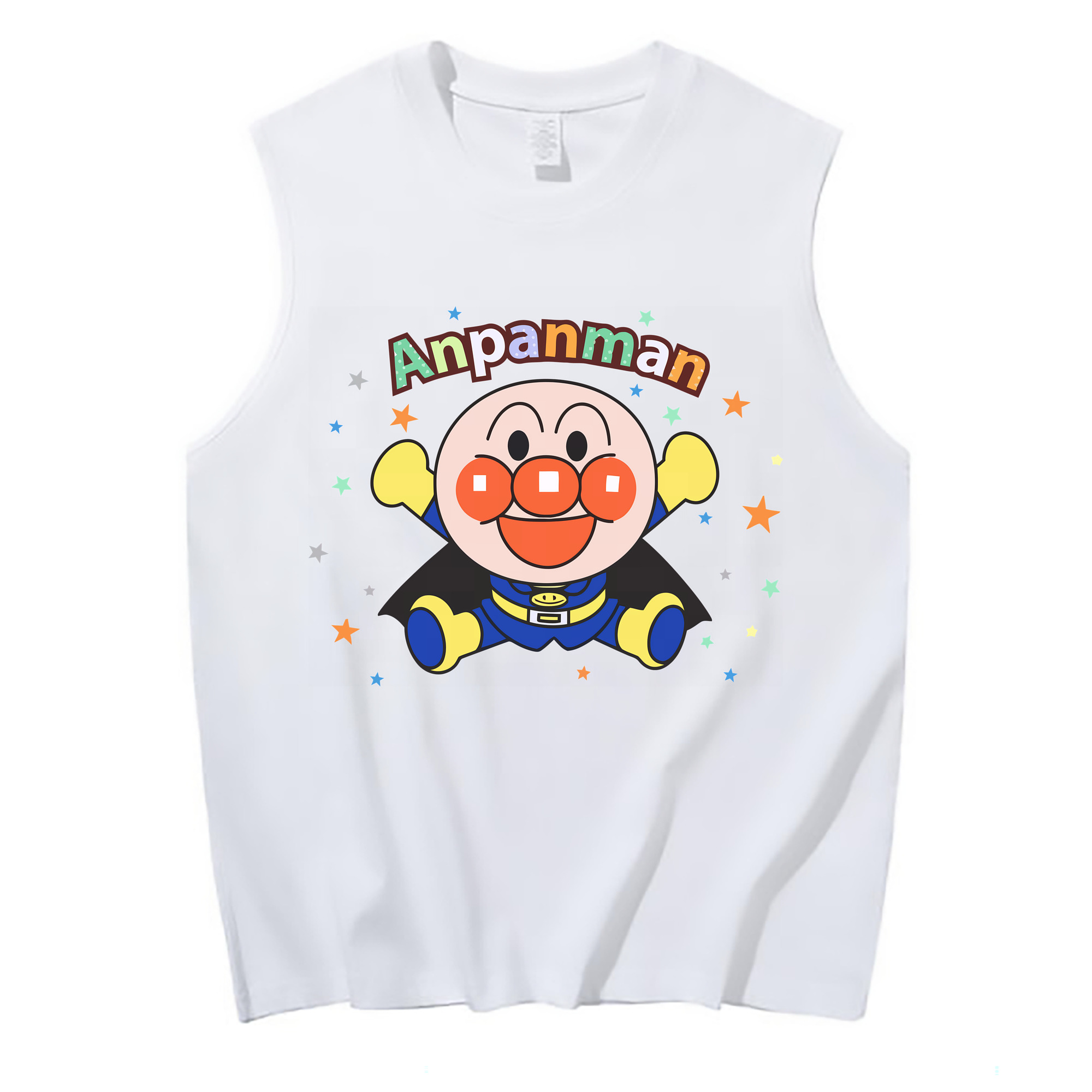 （画像用） アンパンマン Anpanman コットン100％タンクトップ（フロントプリント）