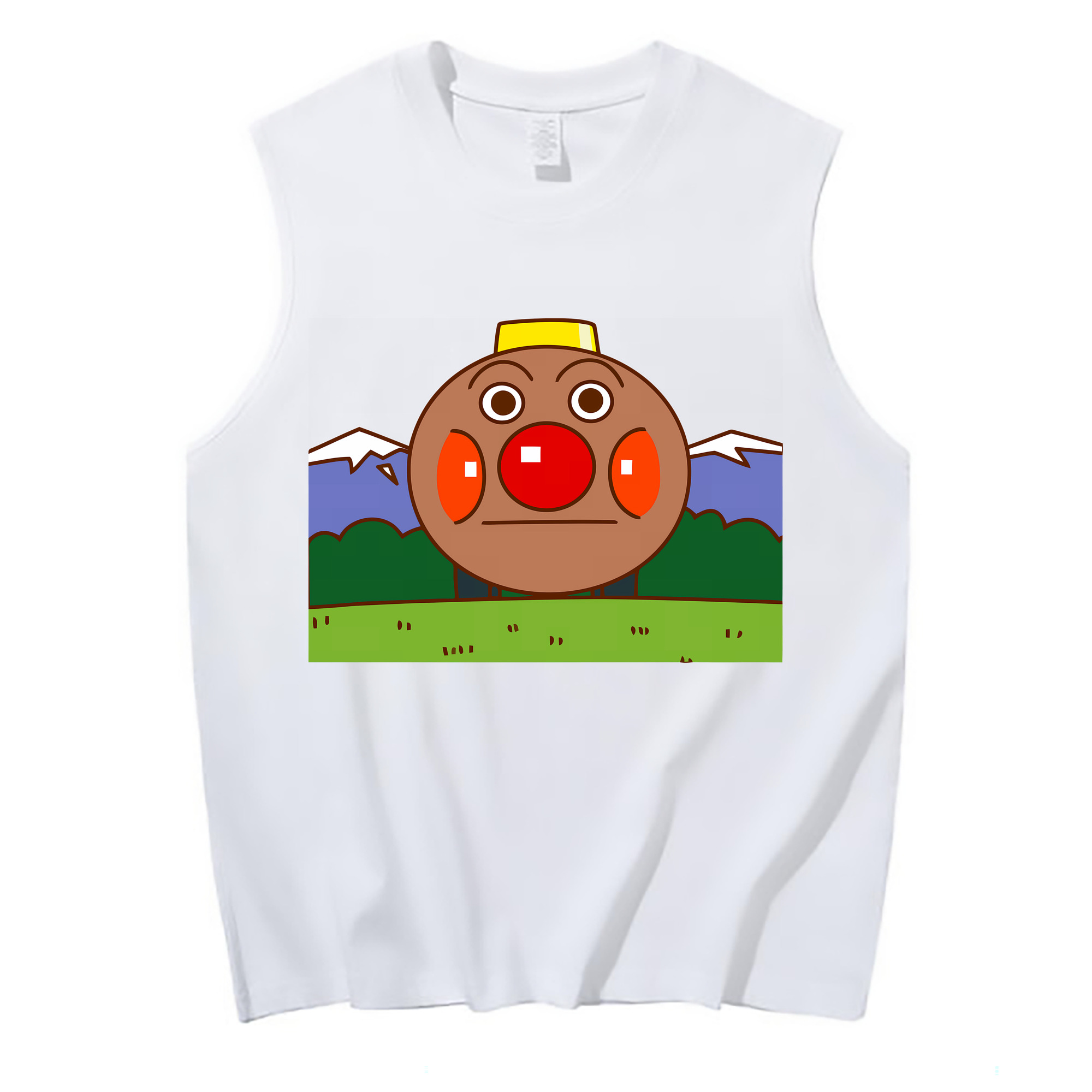 （画像用） アンパンマン Anpanman コットン100％タンクトップ（フロントプリント）