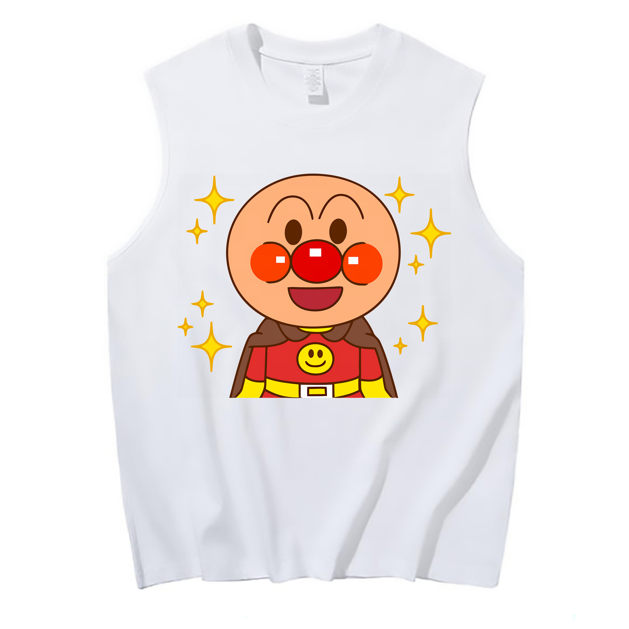 （画像用） アンパンマン Anpanman コットン100％タンクトップ（フロントプリント）