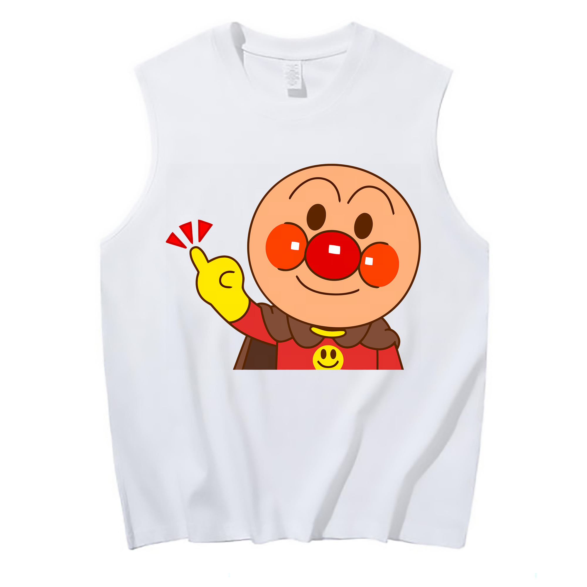 （画像用） アンパンマン Anpanman コットン100％タンクトップ（フロントプリント）