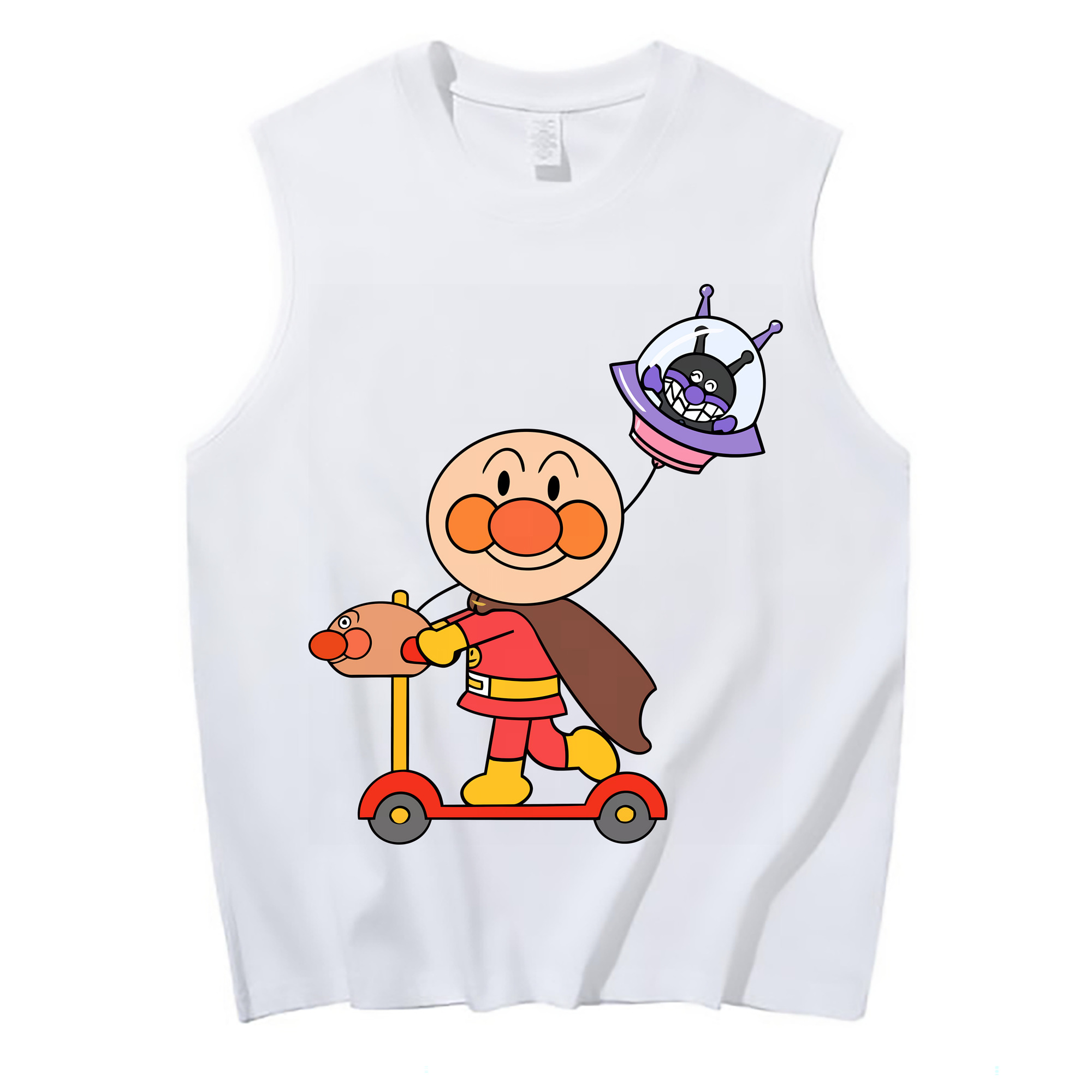 （画像用） アンパンマン Anpanman コットン100％タンクトップ（フロントプリント）