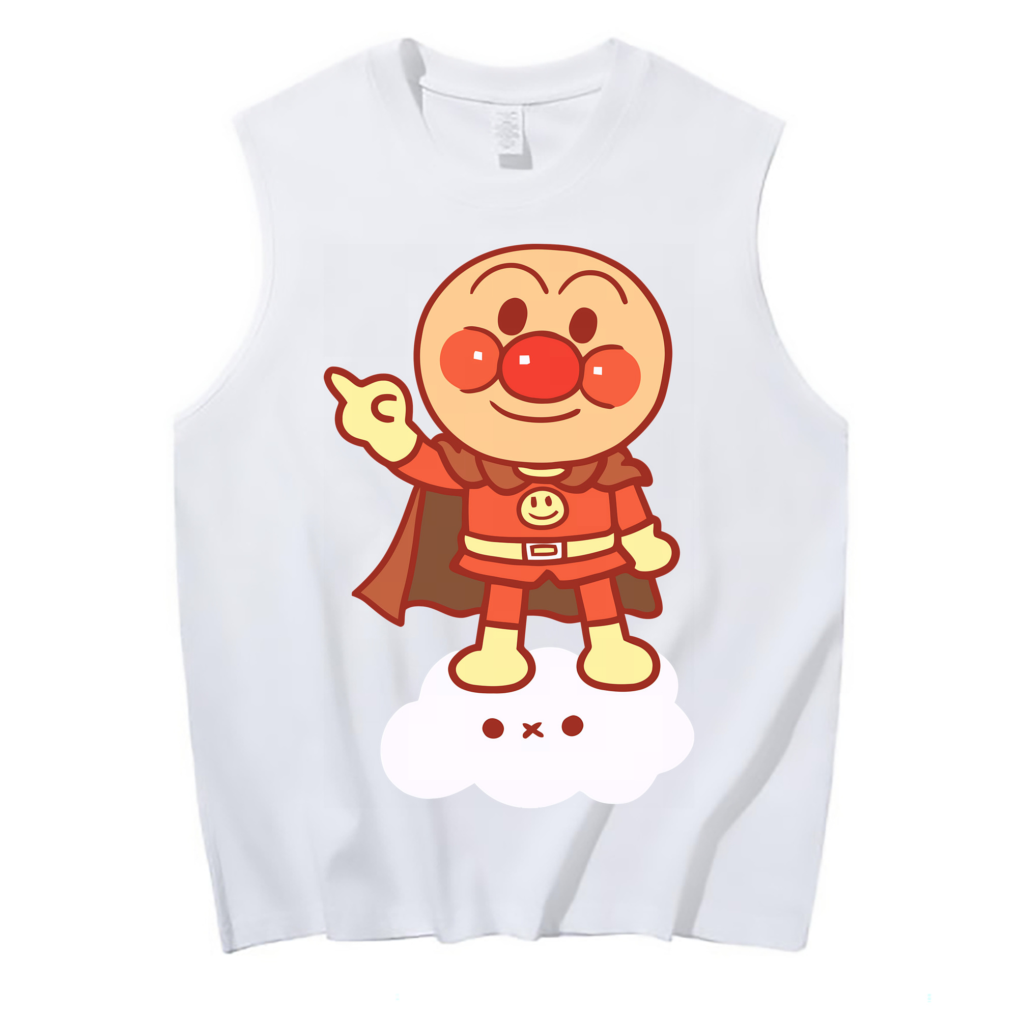（画像用） アンパンマン Anpanman コットン100％タンクトップ（フロントプリント）