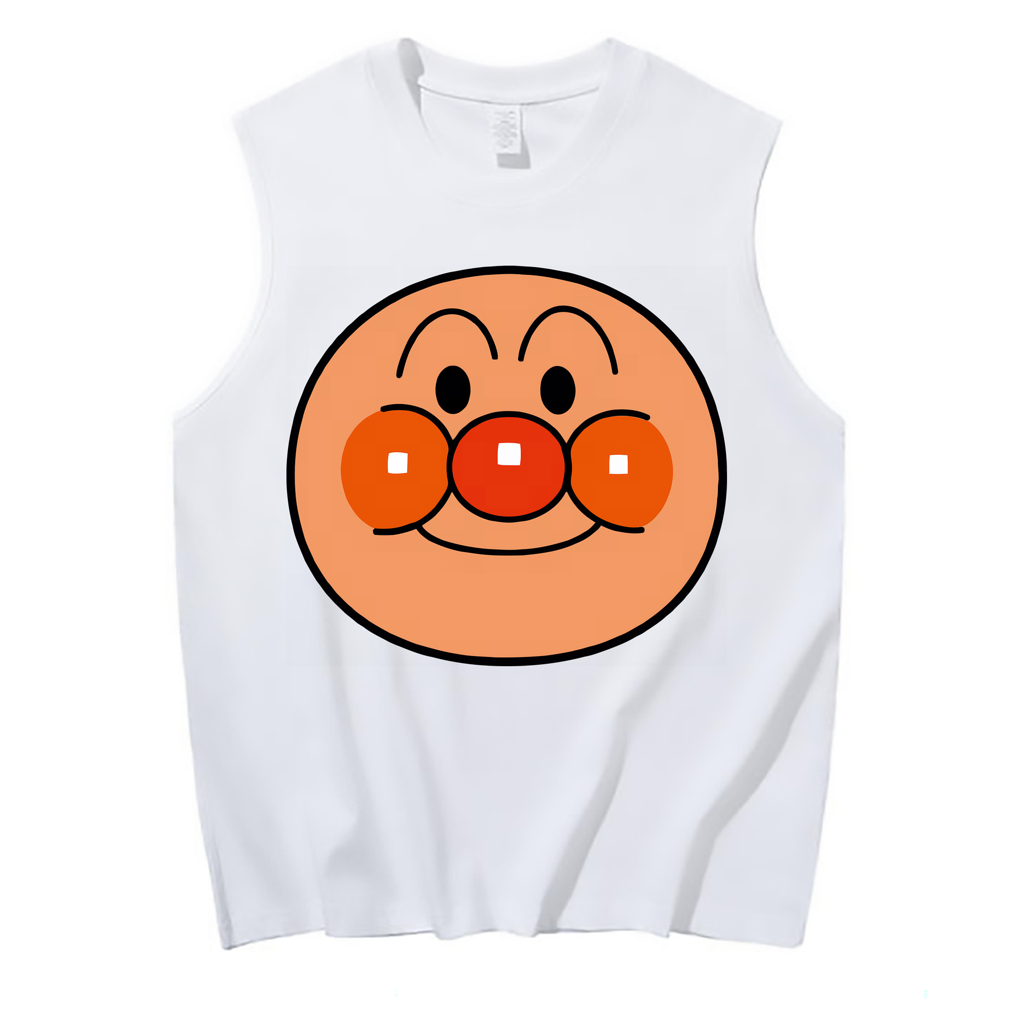 （画像用） アンパンマン Anpanman コットン100％タンクトップ（フロントプリント）