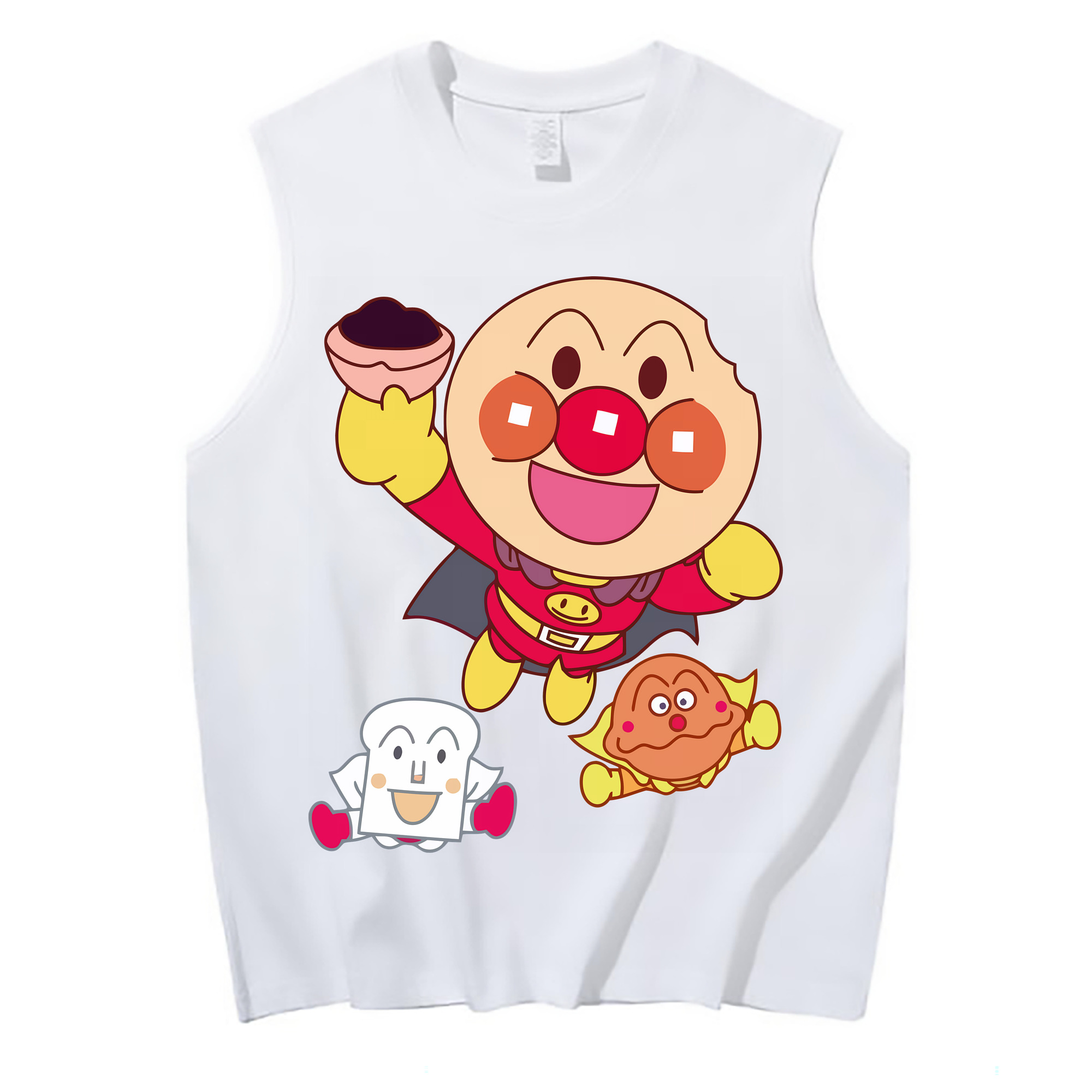 （画像用） アンパンマン Anpanman コットン100％タンクトップ（フロントプリント）