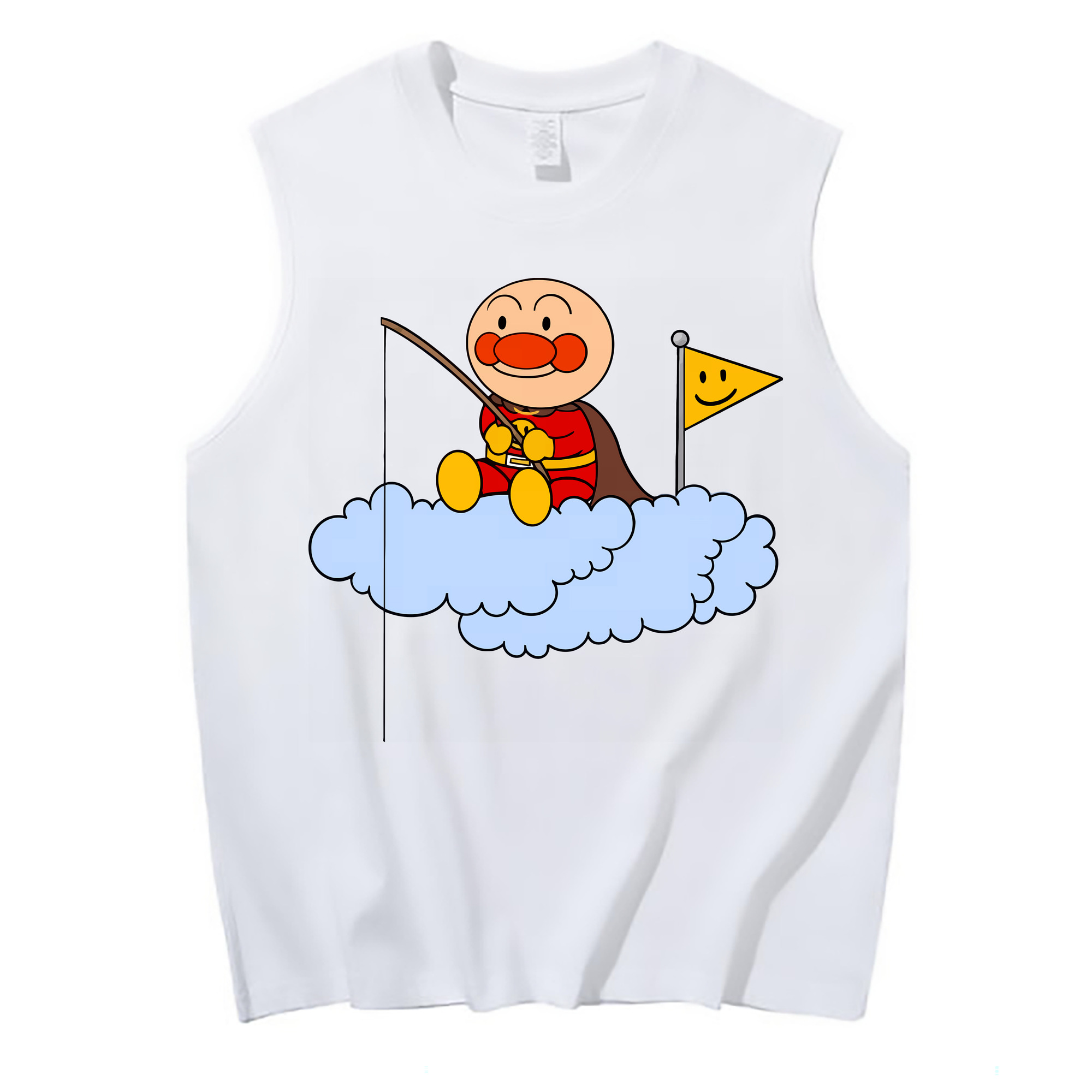 （画像用） アンパンマン Anpanman コットン100％タンクトップ（フロントプリント）