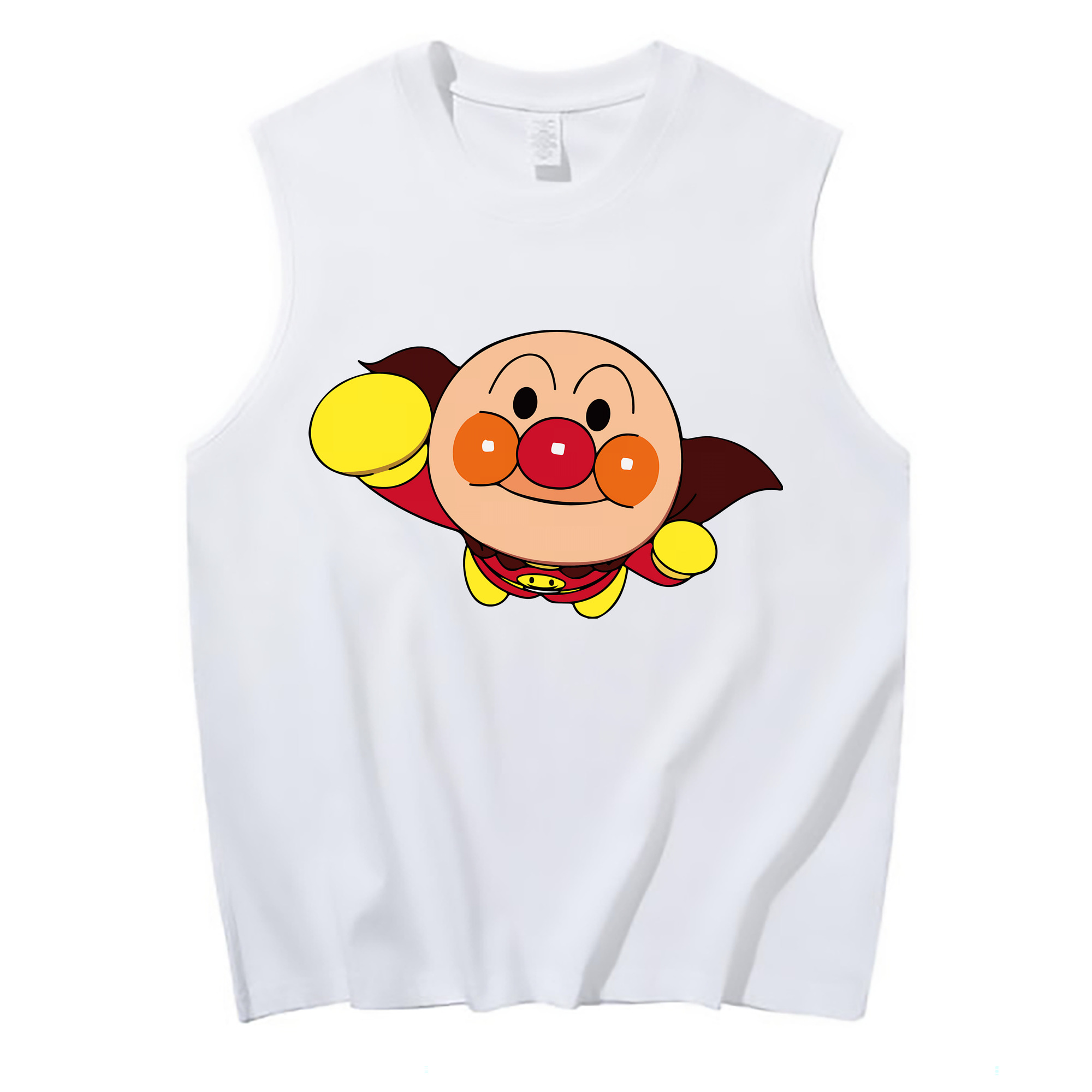 （画像用） アンパンマン Anpanman コットン100％タンクトップ（フロントプリント）