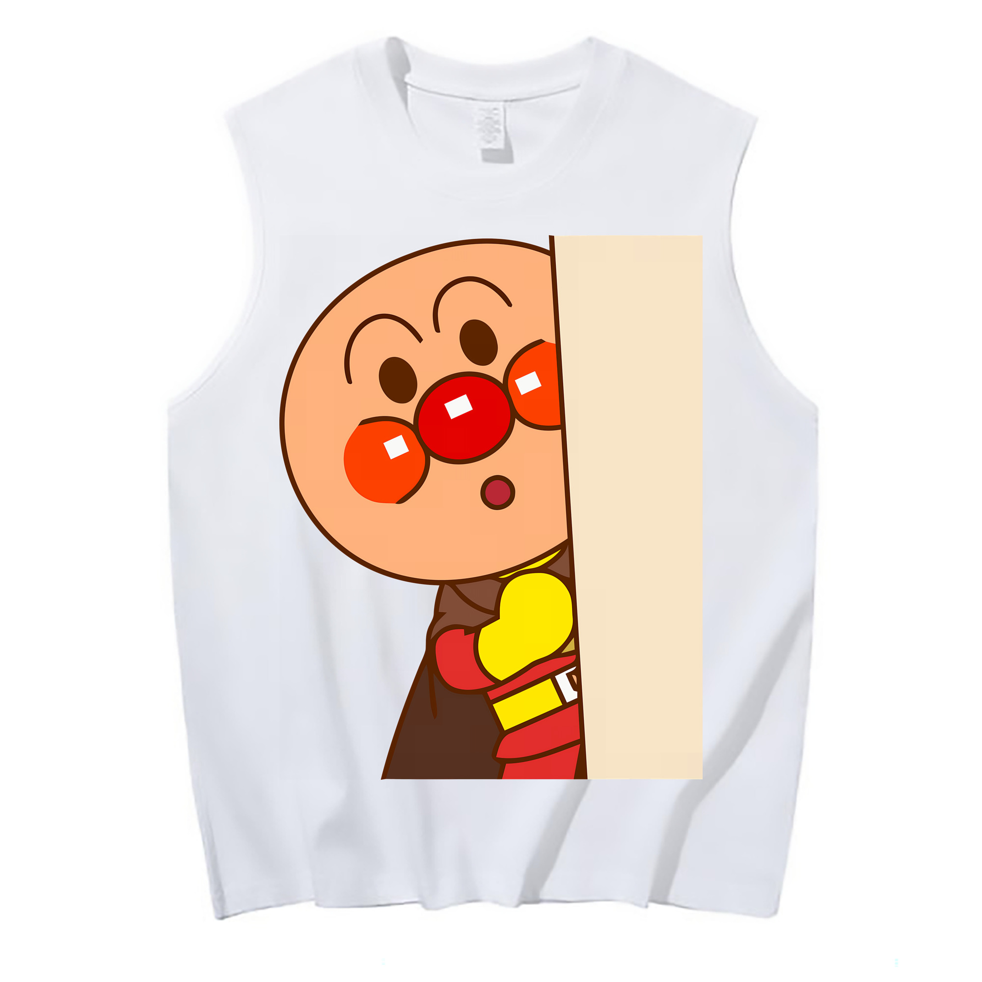 （画像用） アンパンマン Anpanman コットン100％タンクトップ（フロントプリント）