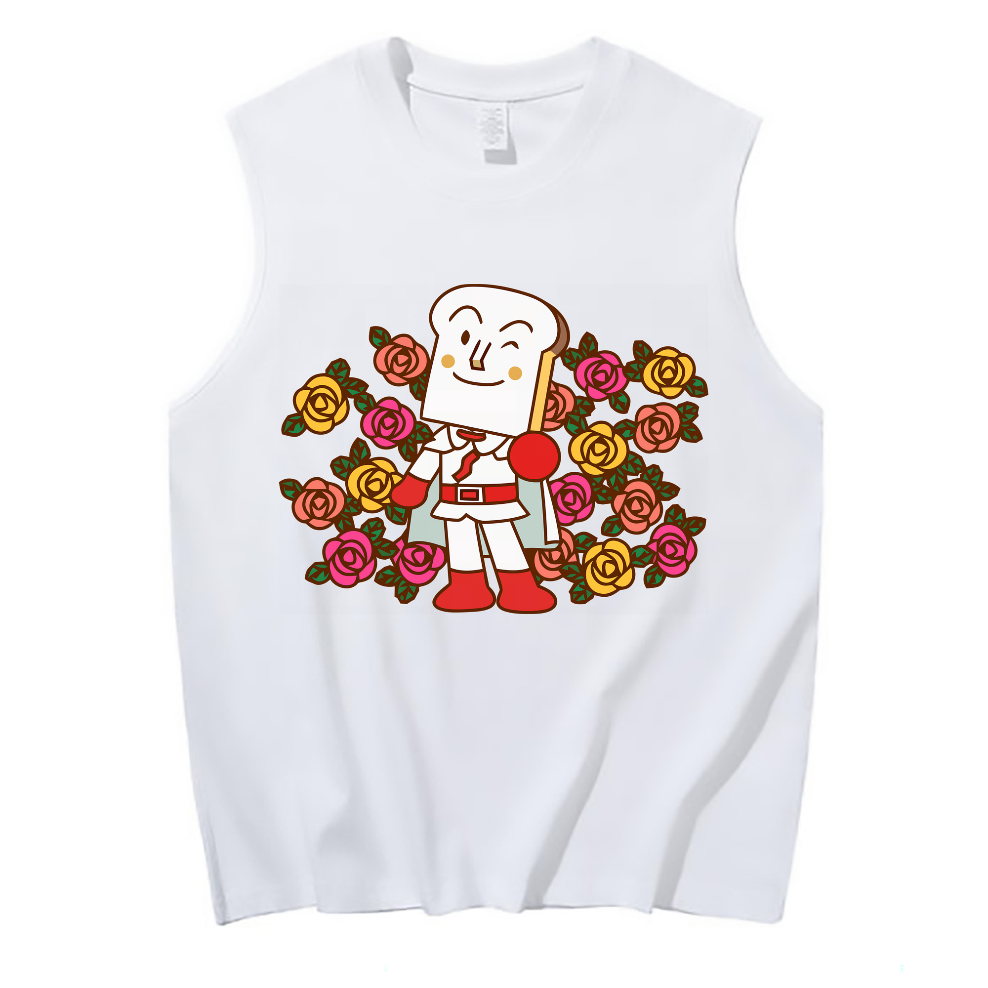 （画像用） アンパンマン Anpanman コットン100％タンクトップ（フロントプリント）