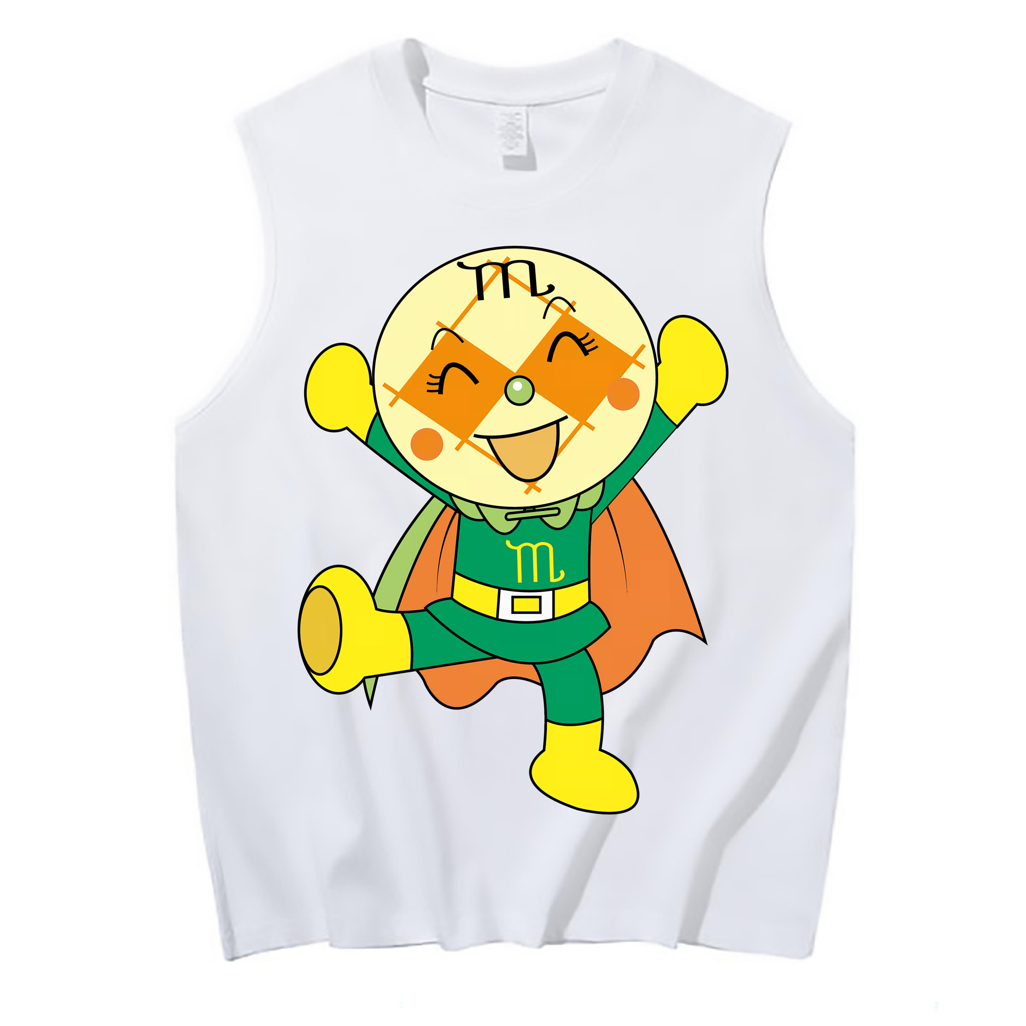 （画像用） アンパンマン Anpanman コットン100％タンクトップ（フロントプリント）