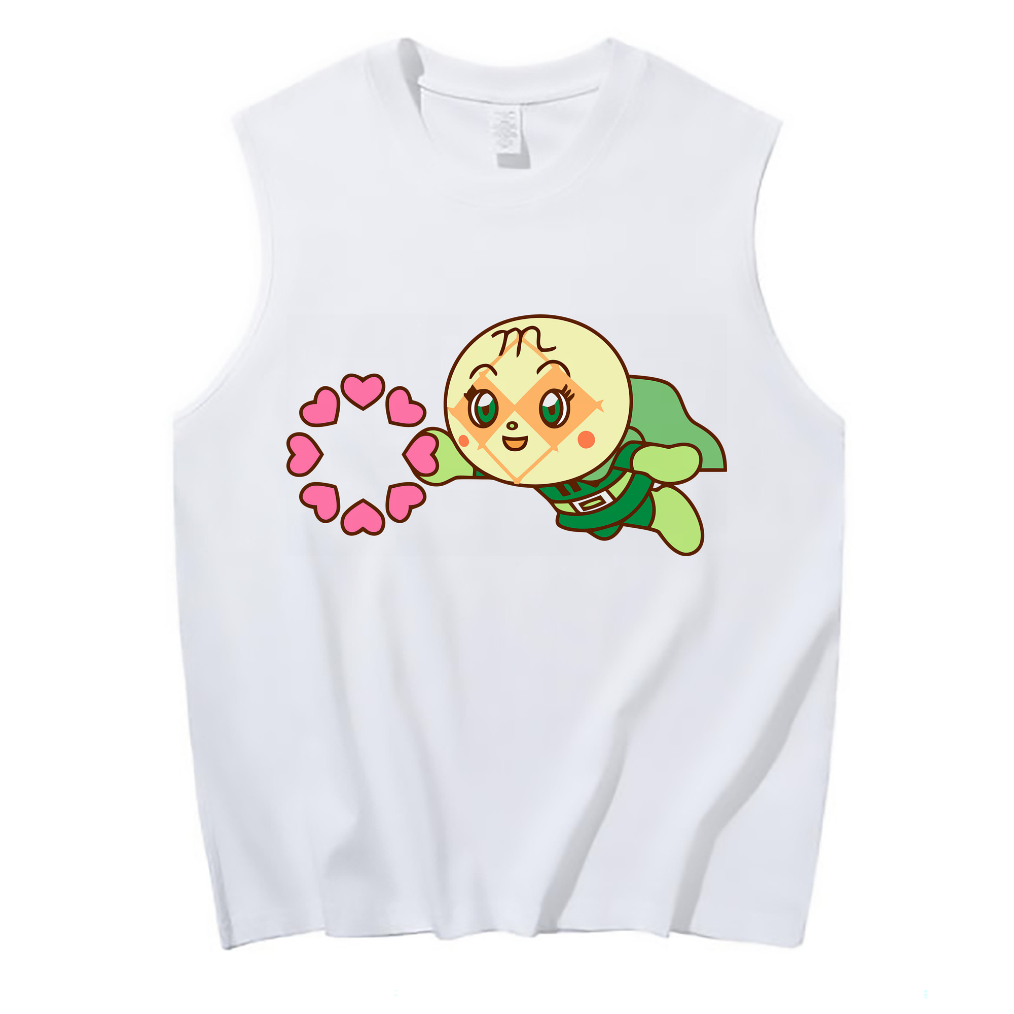 （画像用） アンパンマン Anpanman コットン100％タンクトップ（フロントプリント）