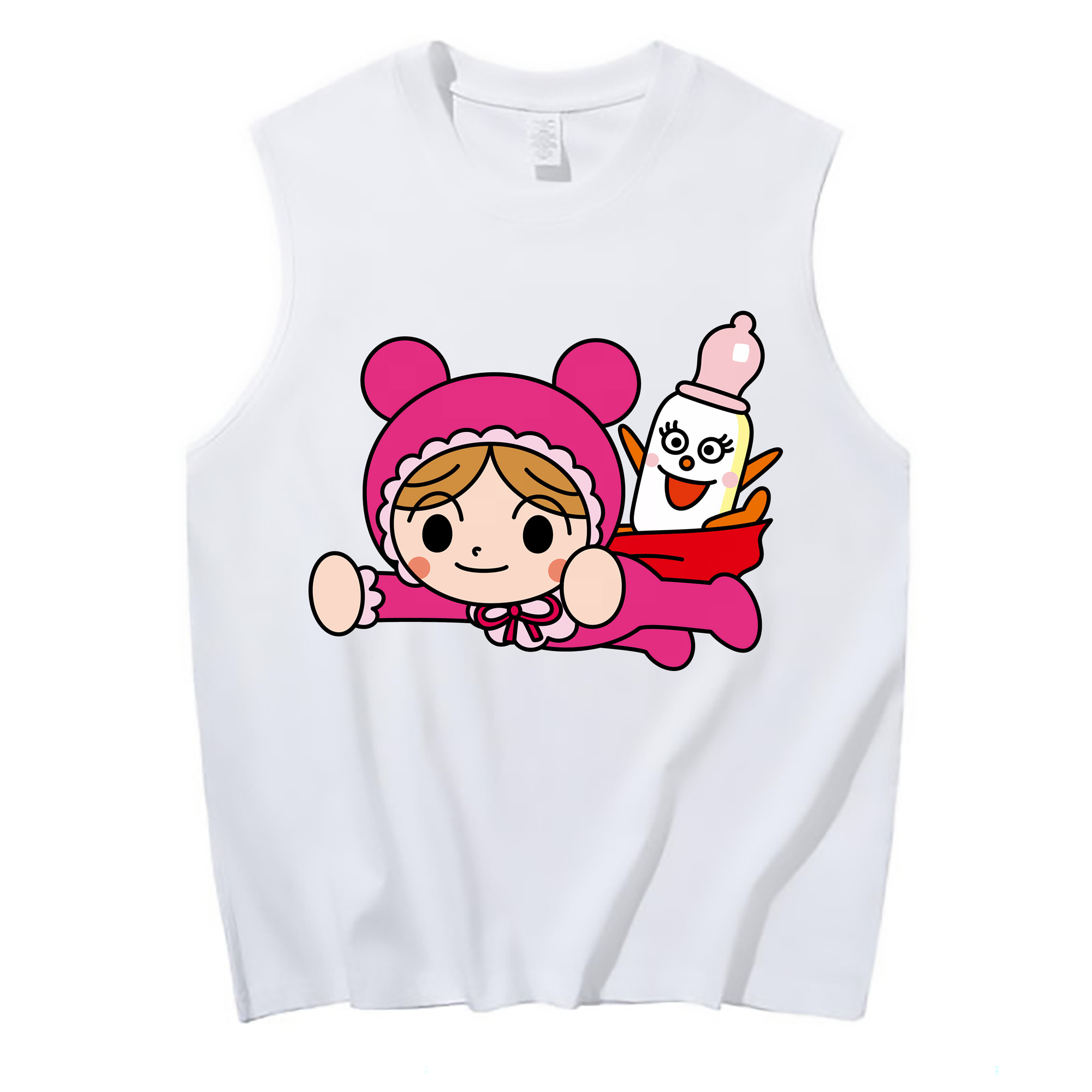 （画像用） アンパンマン Anpanman コットン100％タンクトップ（フロントプリント）