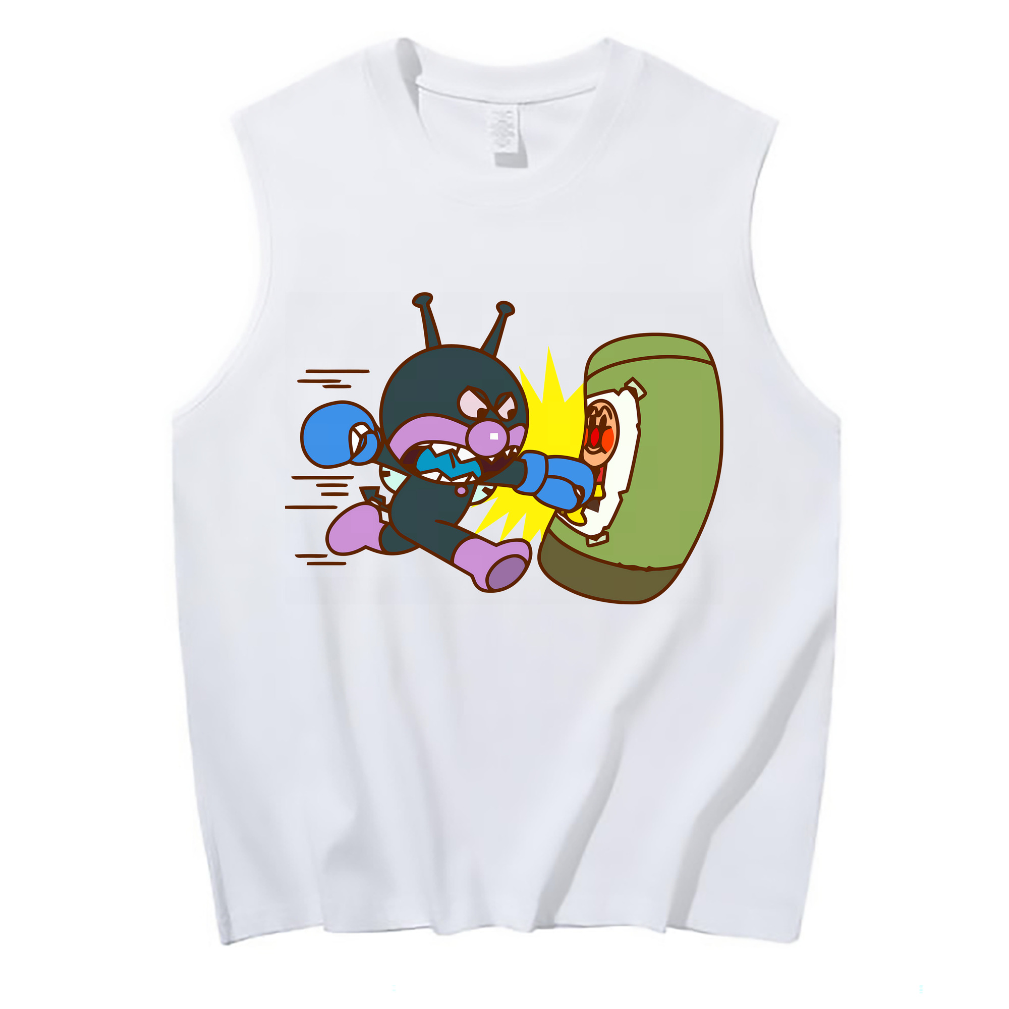 （画像用） アンパンマン Anpanman コットン100％タンクトップ（フロントプリント）