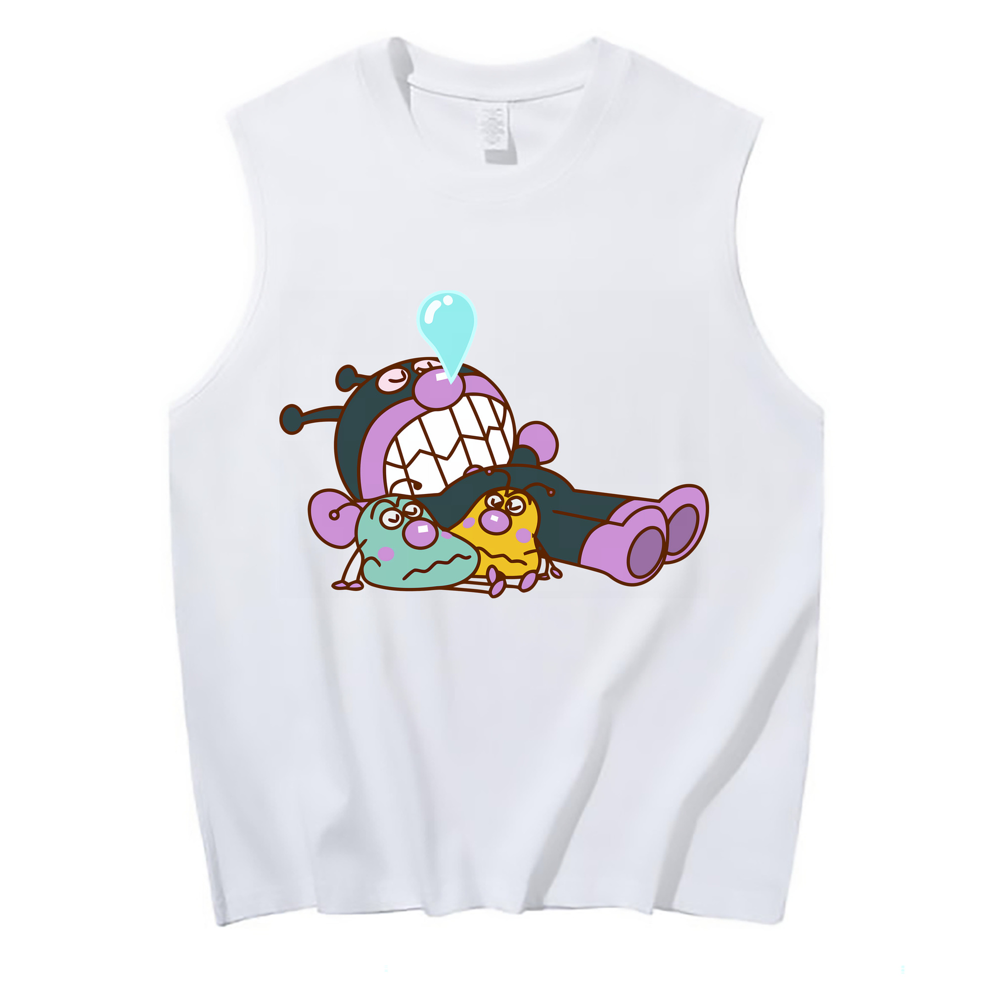 （画像用） アンパンマン Anpanman コットン100％タンクトップ（フロントプリント）