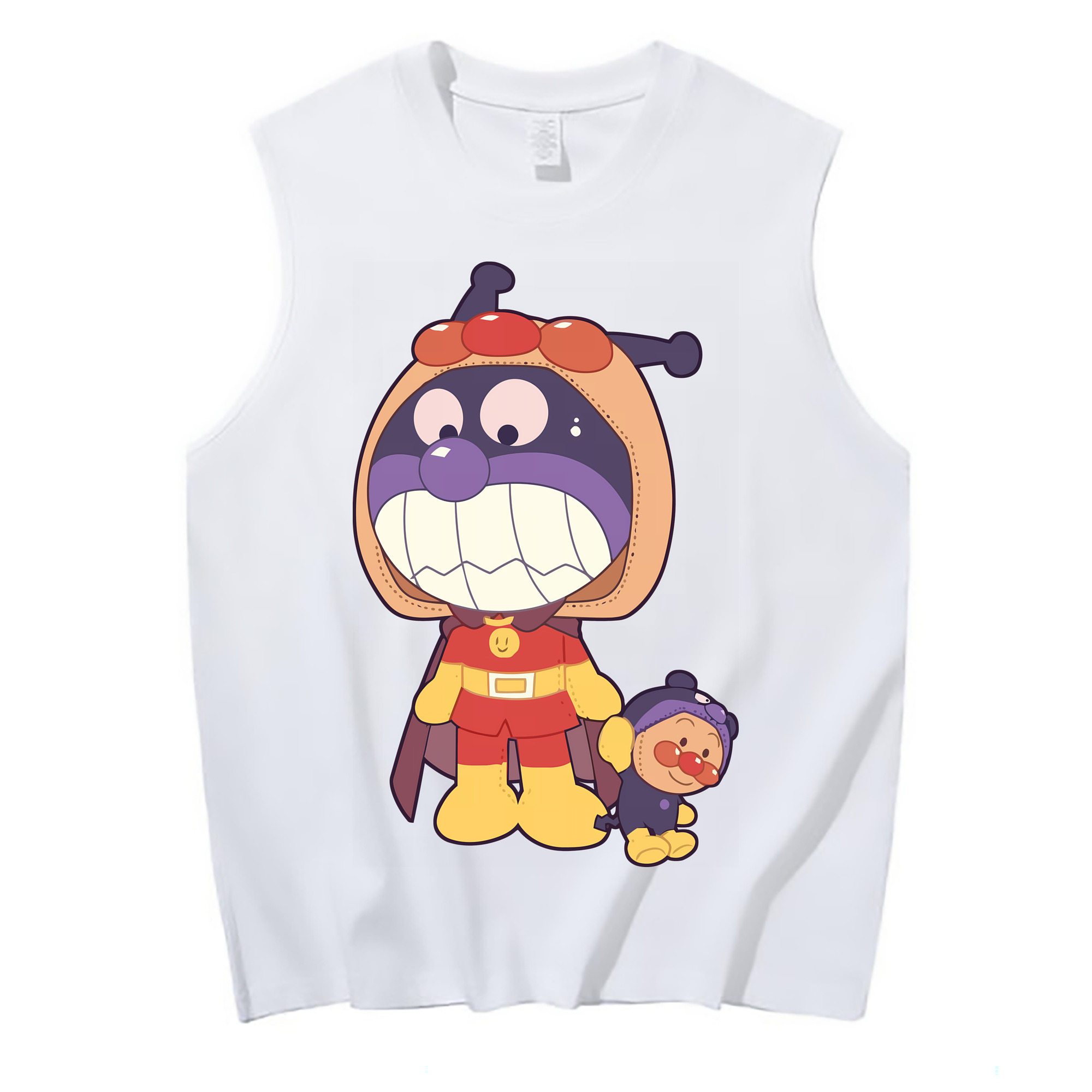 （画像用） アンパンマン Anpanman コットン100％タンクトップ（フロントプリント）