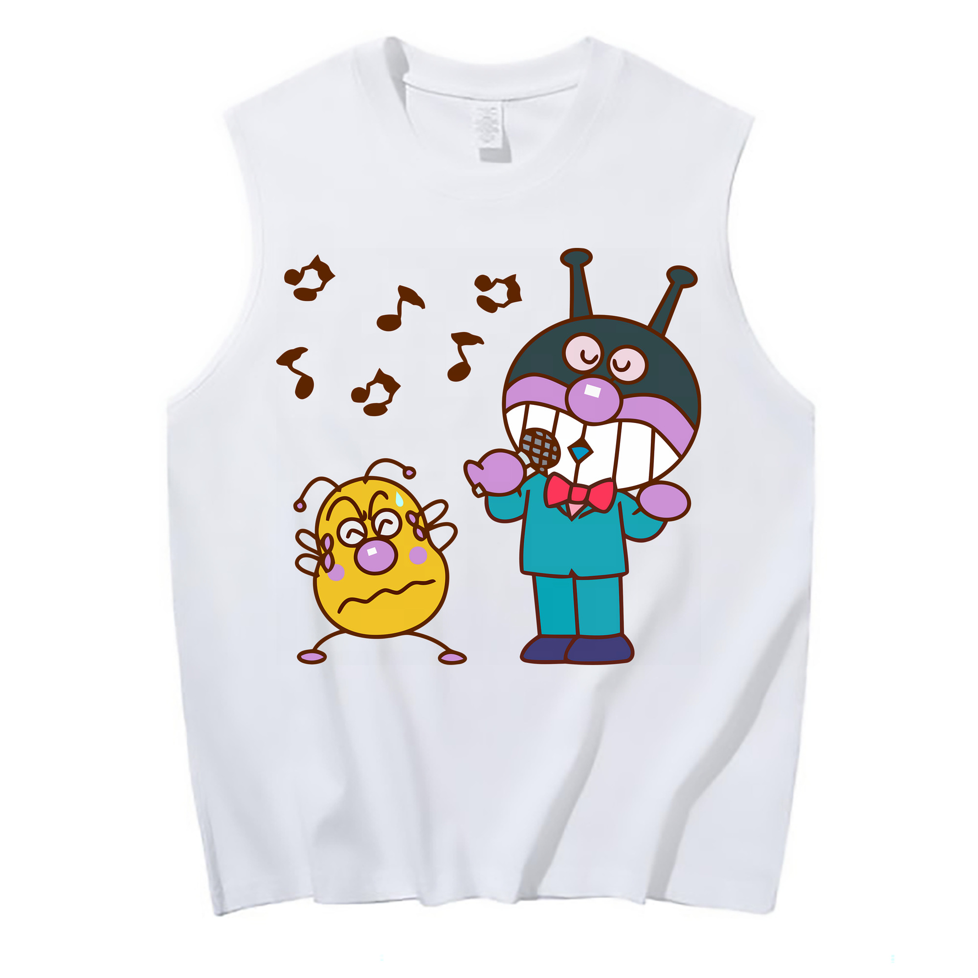 （画像用） アンパンマン Anpanman コットン100％タンクトップ（フロントプリント）