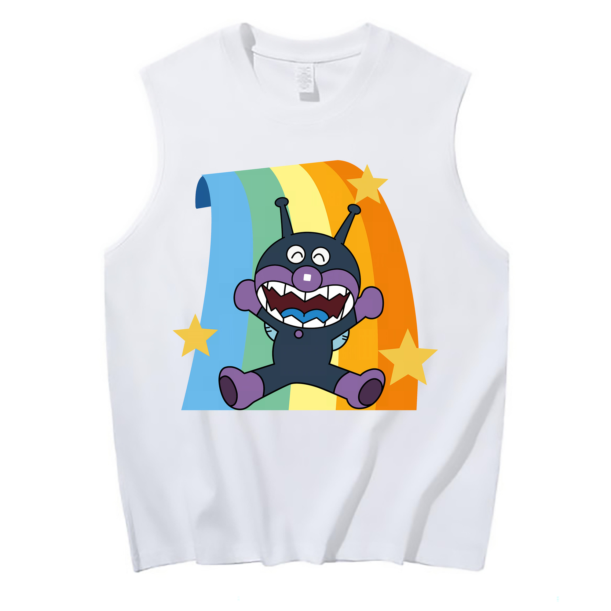 （画像用） アンパンマン Anpanman コットン100％タンクトップ（フロントプリント）