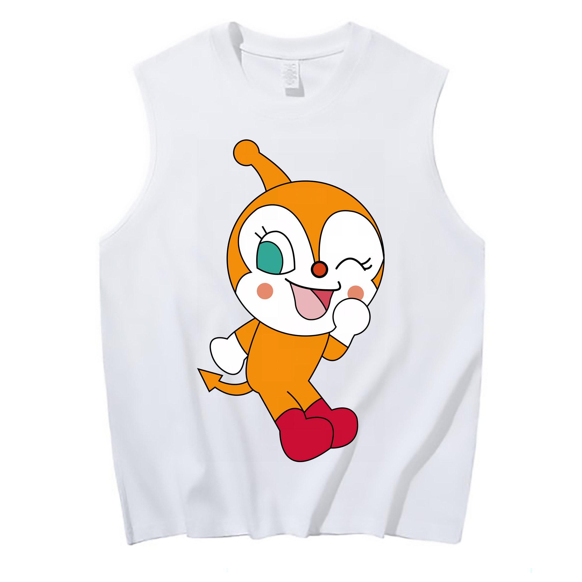 （画像用） アンパンマン Anpanman コットン100％タンクトップ（フロントプリント）