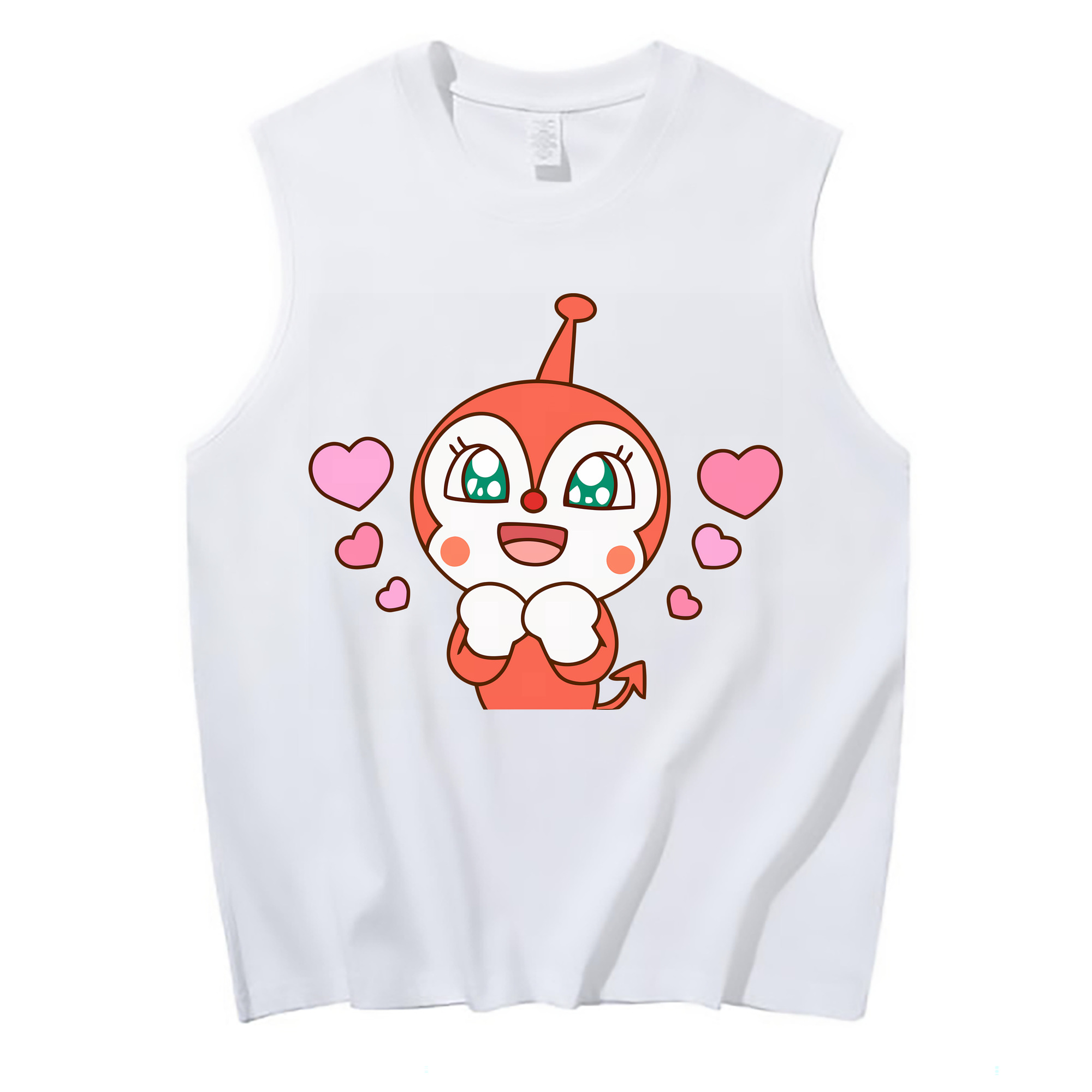 （画像用） アンパンマン Anpanman コットン100％タンクトップ（フロントプリント）