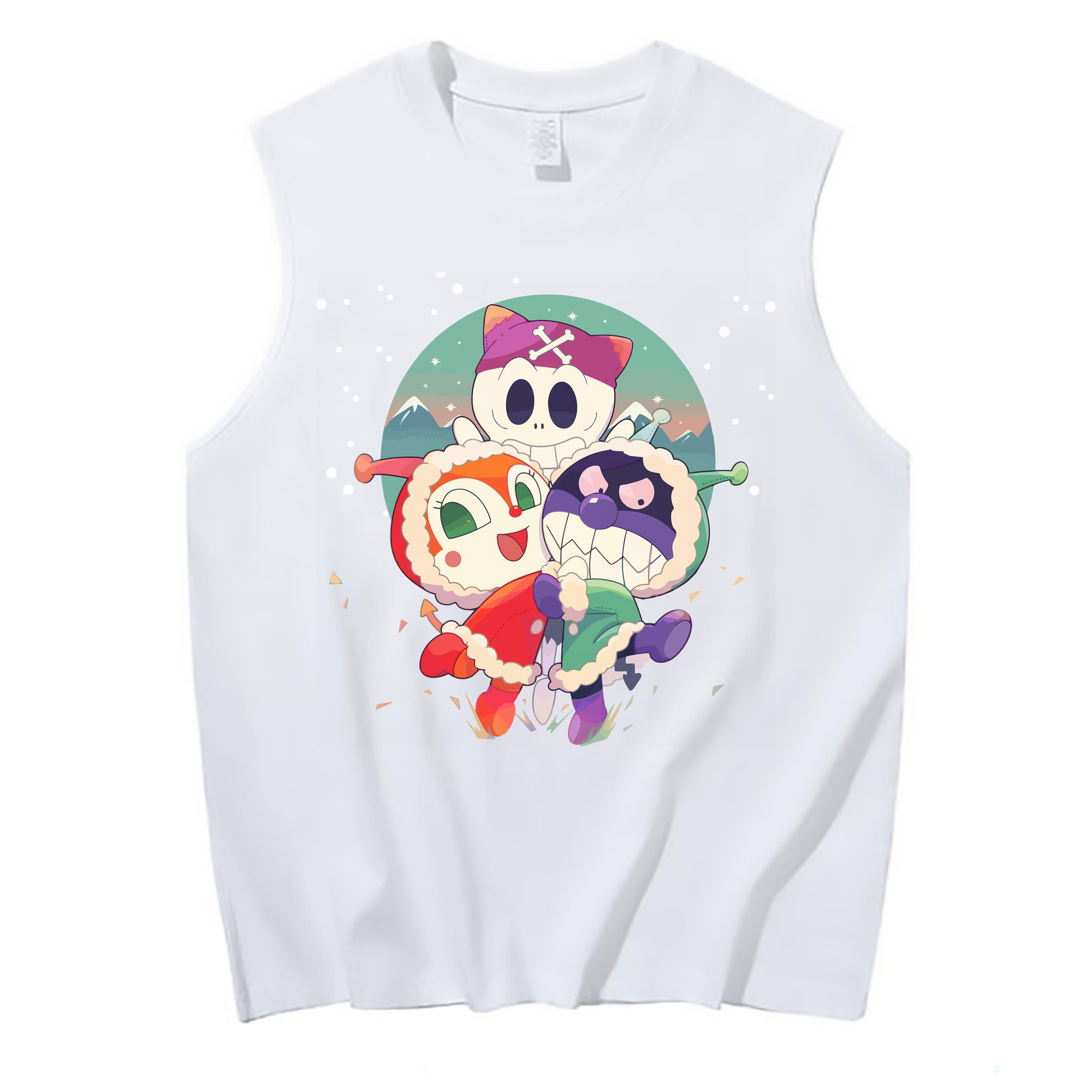 （画像用） アンパンマン Anpanman コットン100％タンクトップ（フロントプリント）