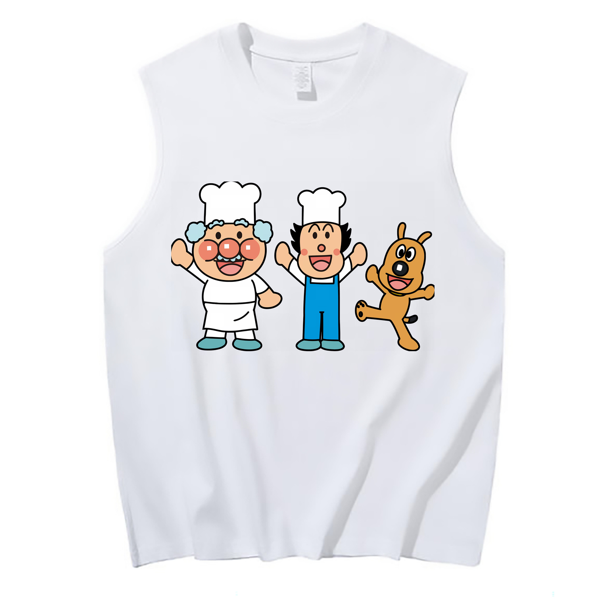 （画像用） アンパンマン Anpanman コットン100％タンクトップ（フロントプリント）
