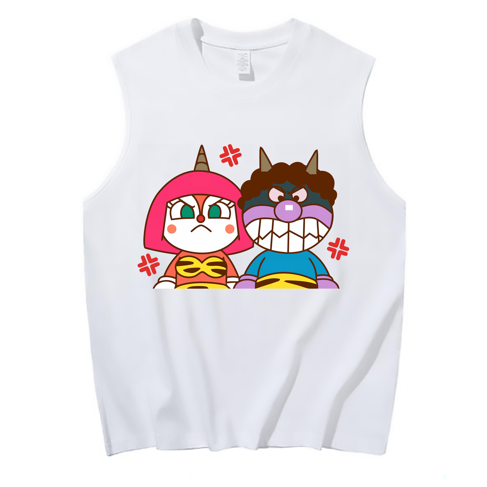 （画像用） アンパンマン Anpanman コットン100％タンクトップ（フロントプリント）