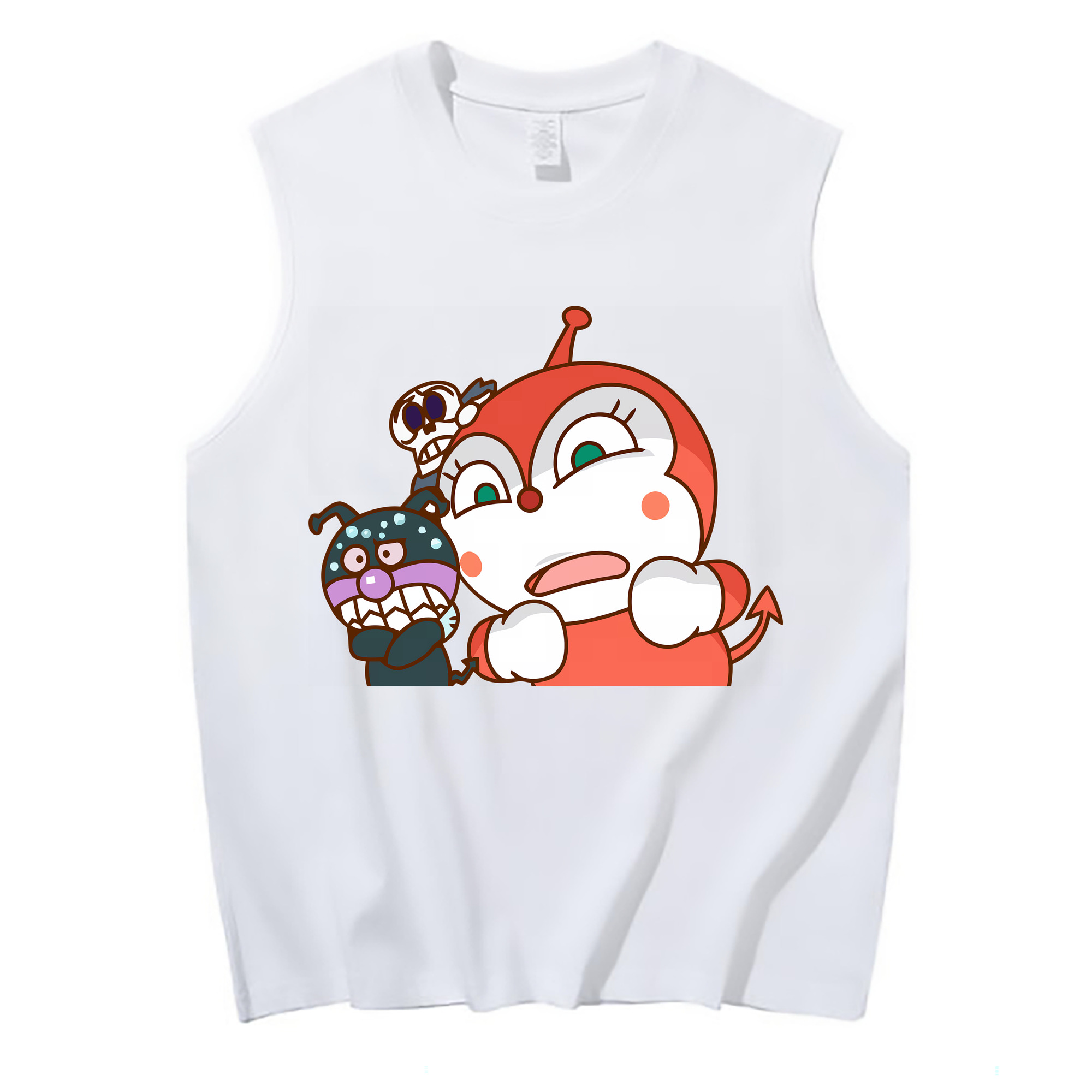 （画像用） アンパンマン Anpanman コットン100％タンクトップ（フロントプリント）
