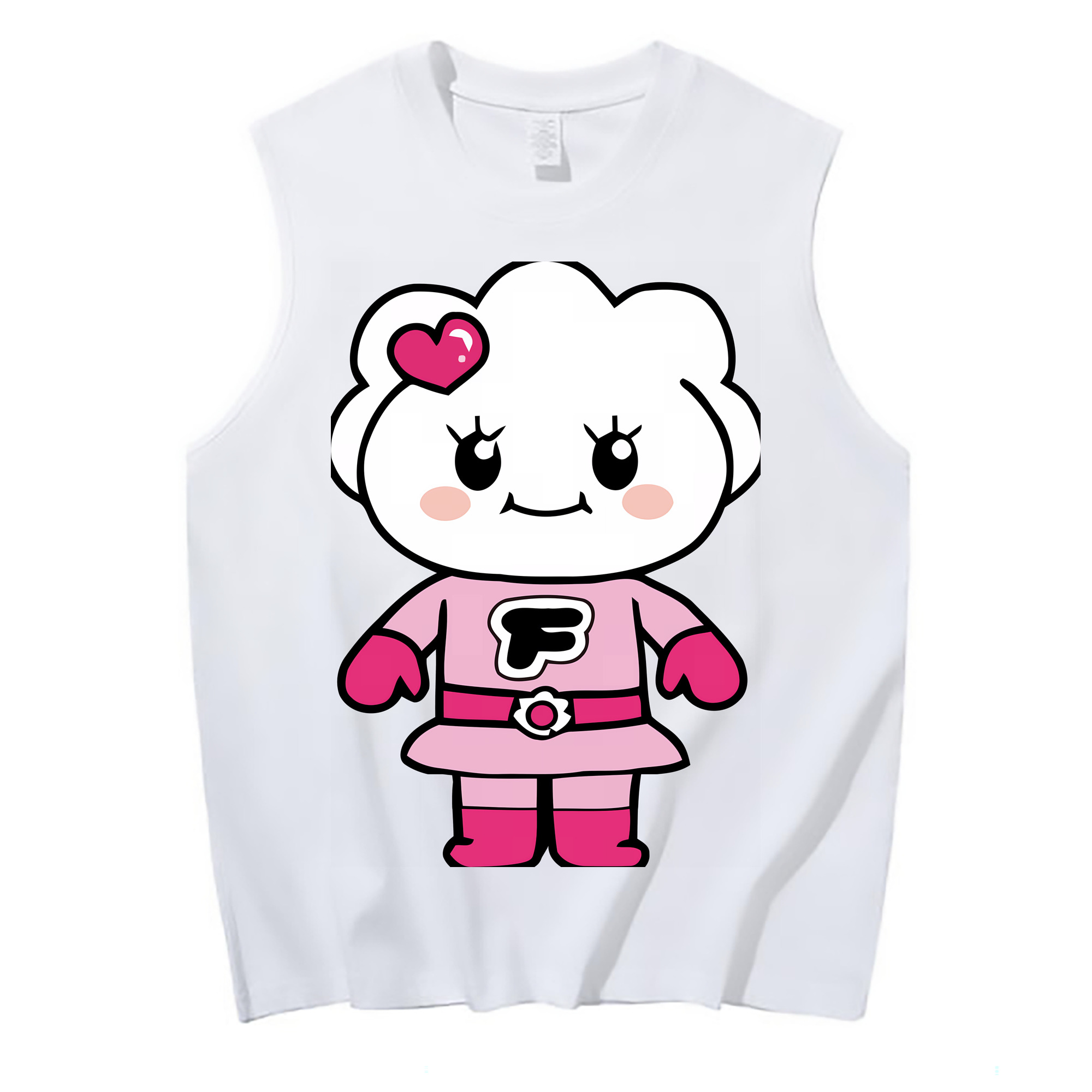 （画像用） アンパンマン Anpanman コットン100％タンクトップ（フロントプリント）