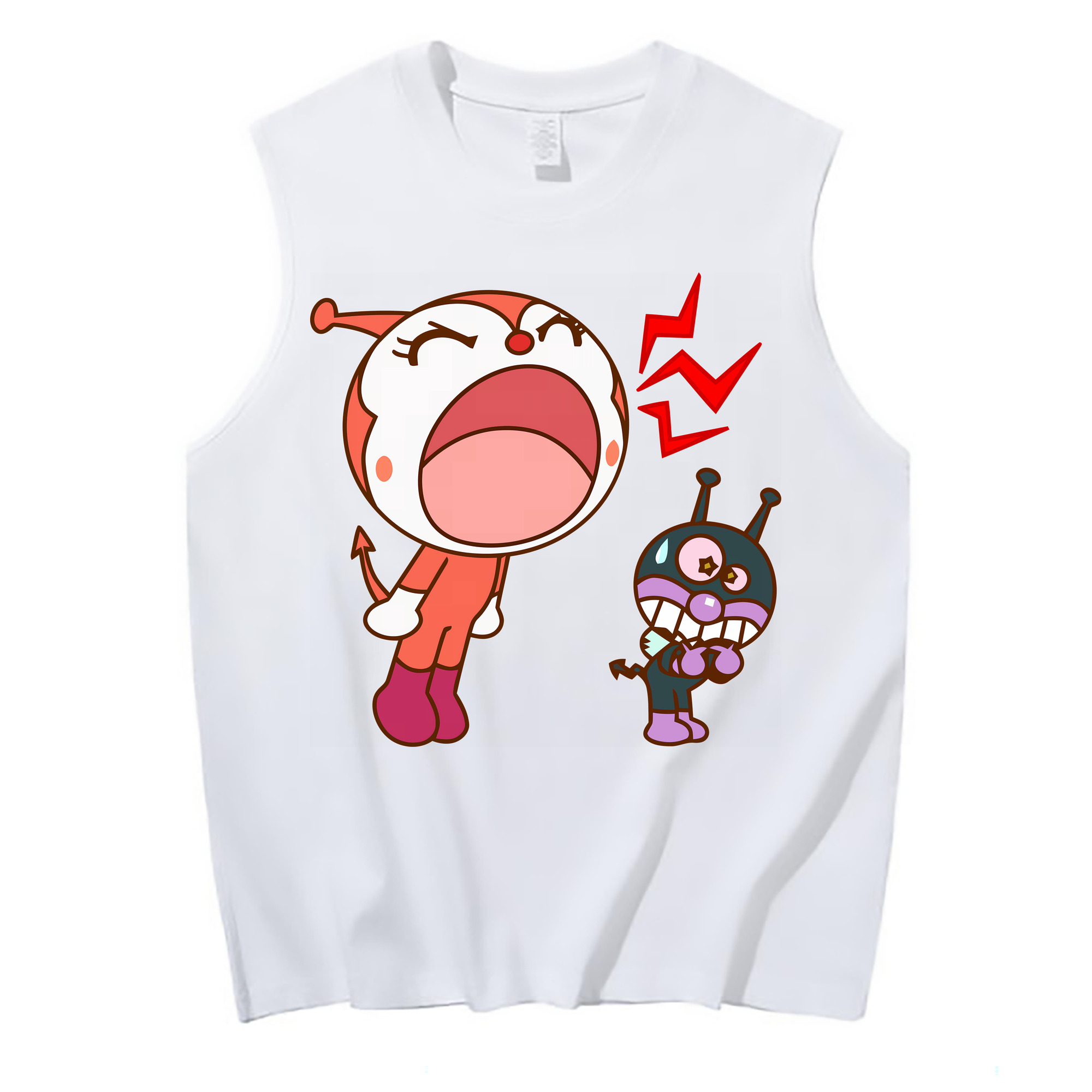 （画像用） アンパンマン Anpanman コットン100％タンクトップ（フロントプリント）