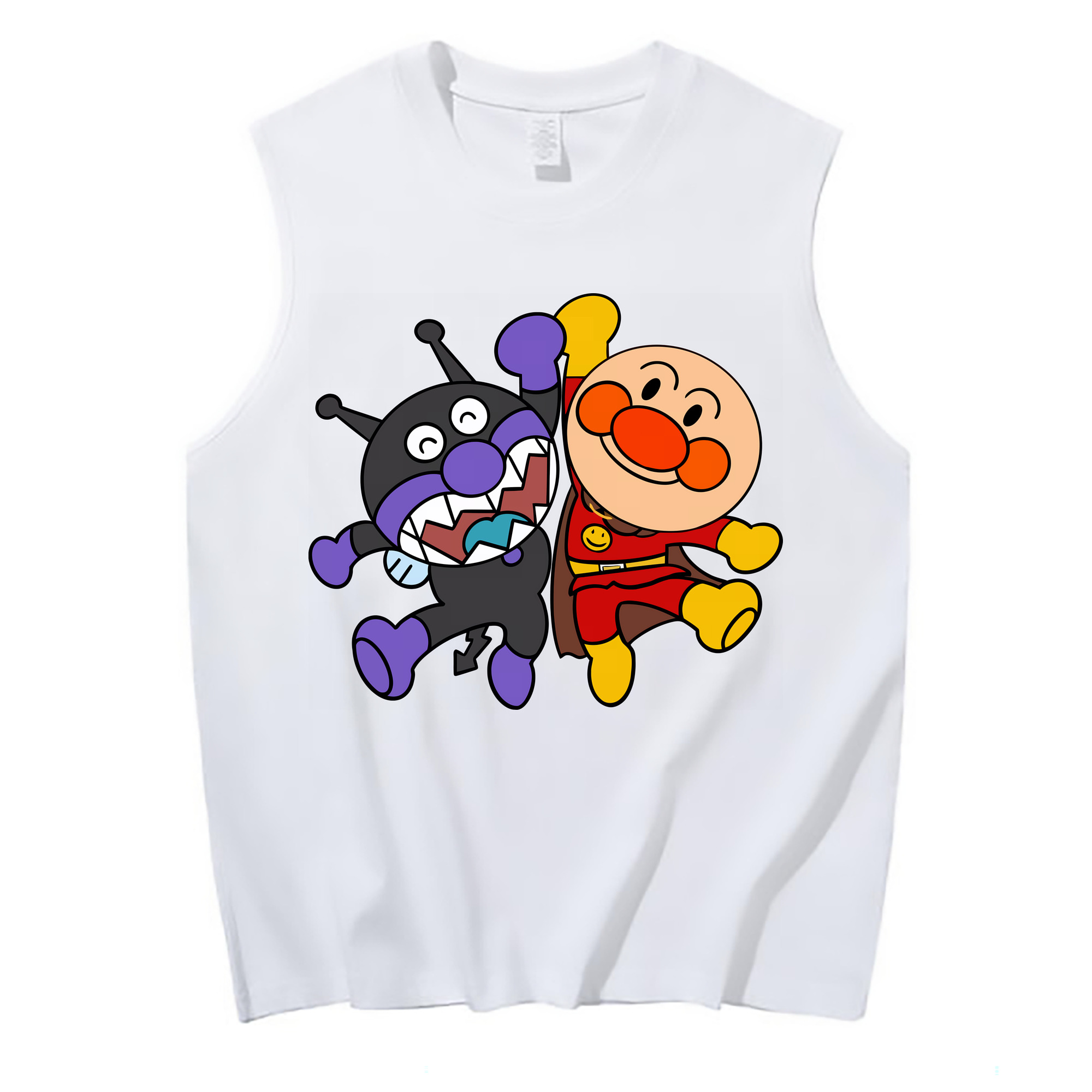 （画像用） アンパンマン Anpanman コットン100％タンクトップ（フロントプリント）