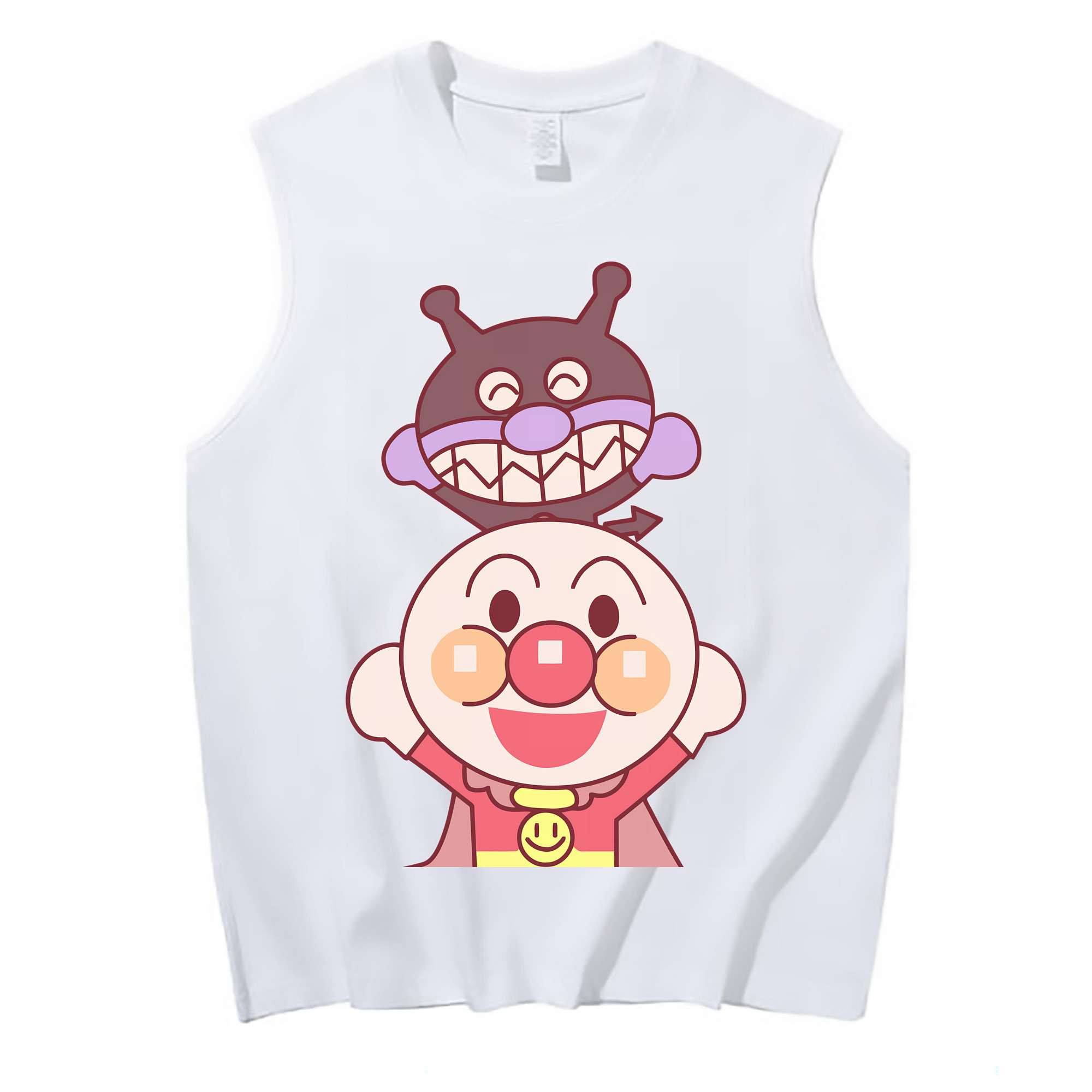 （画像用） アンパンマン Anpanman コットン100％タンクトップ（フロントプリント）