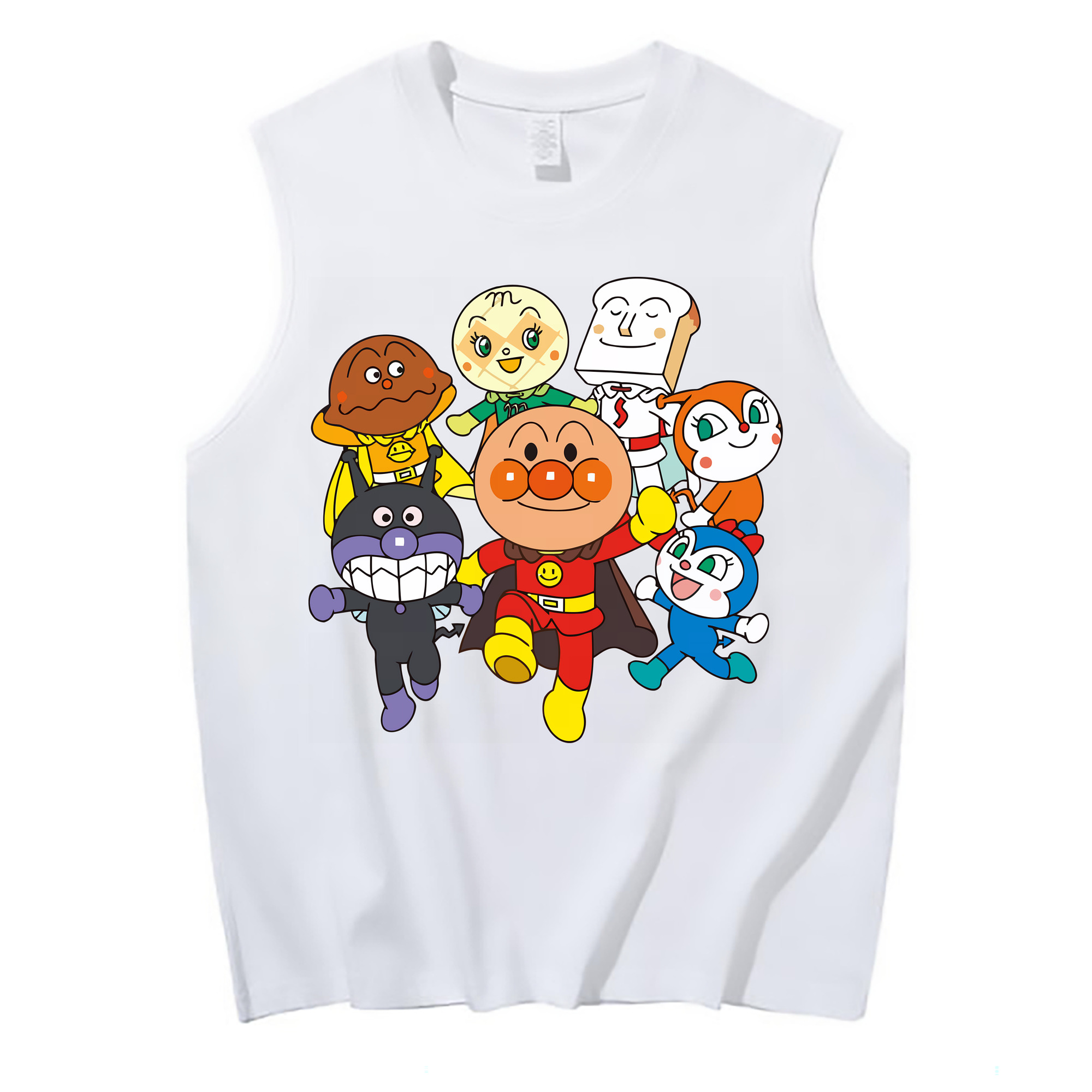 （画像用） アンパンマン Anpanman コットン100％タンクトップ（フロントプリント）