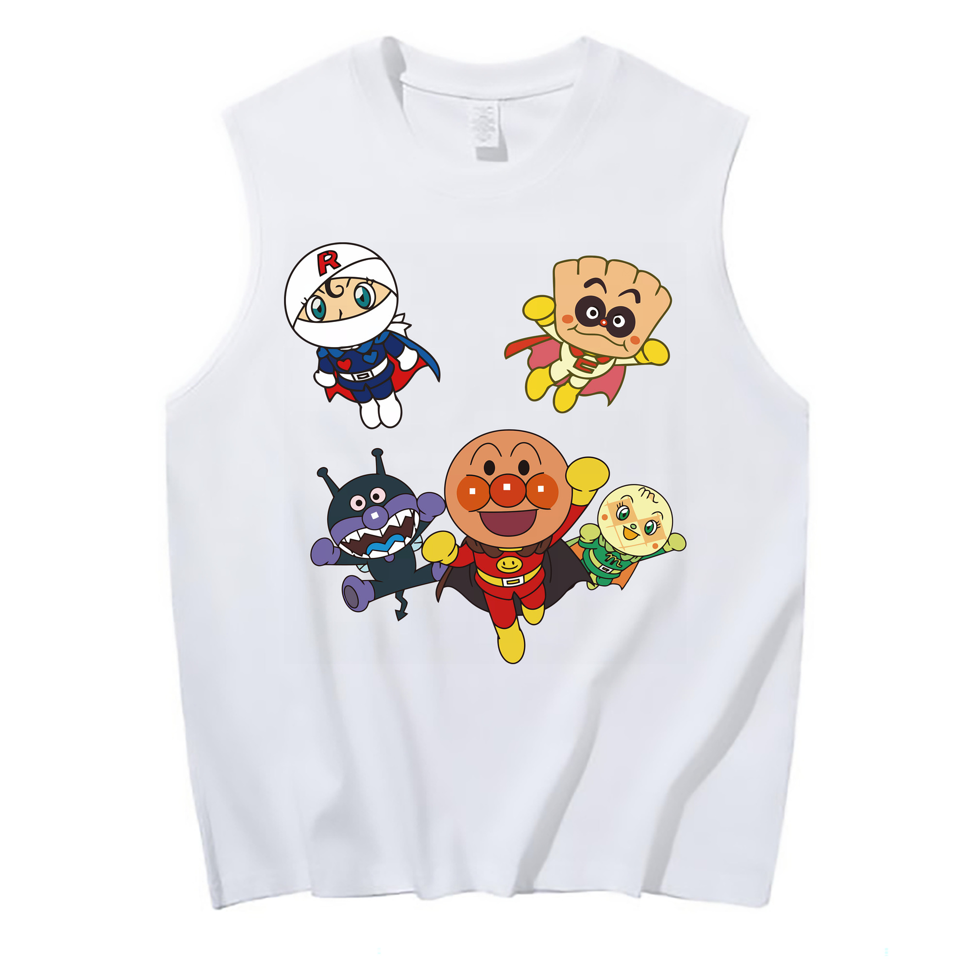 （画像用） アンパンマン Anpanman コットン100％タンクトップ（フロントプリント）