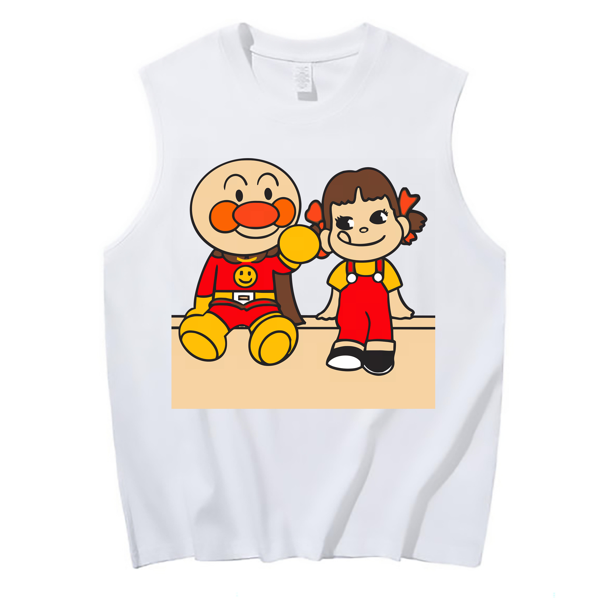 （画像用） アンパンマン Anpanman コットン100％タンクトップ（フロントプリント）