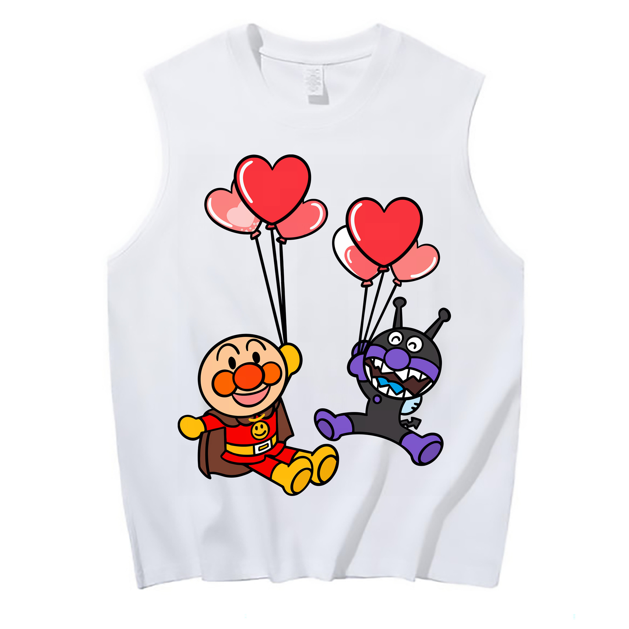 （画像用） アンパンマン Anpanman コットン100％タンクトップ（フロントプリント）