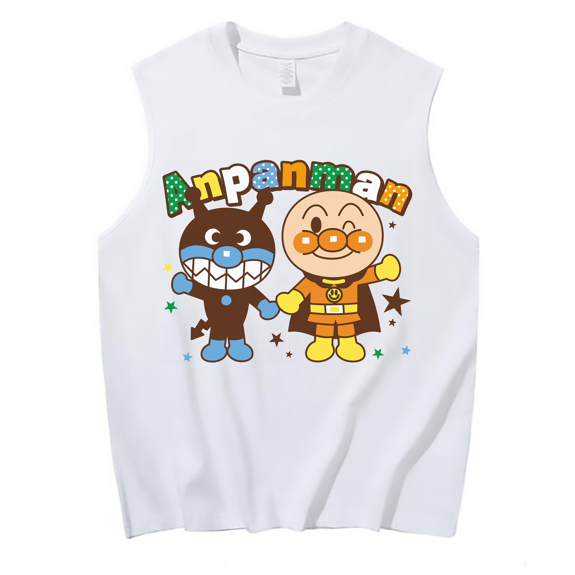 （画像用） アンパンマン Anpanman コットン100％タンクトップ（フロントプリント）