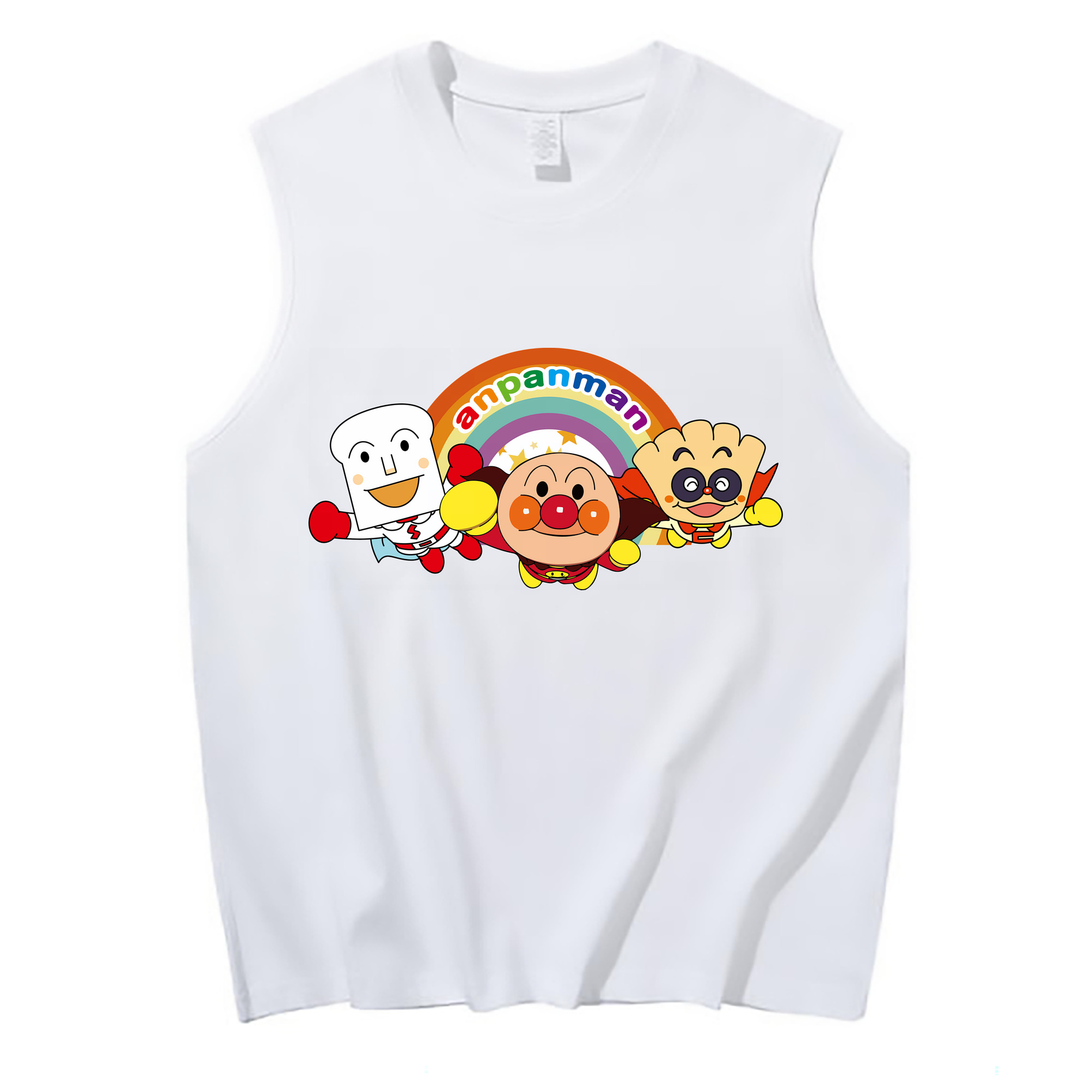 （画像用） アンパンマン Anpanman コットン100％タンクトップ（フロントプリント）