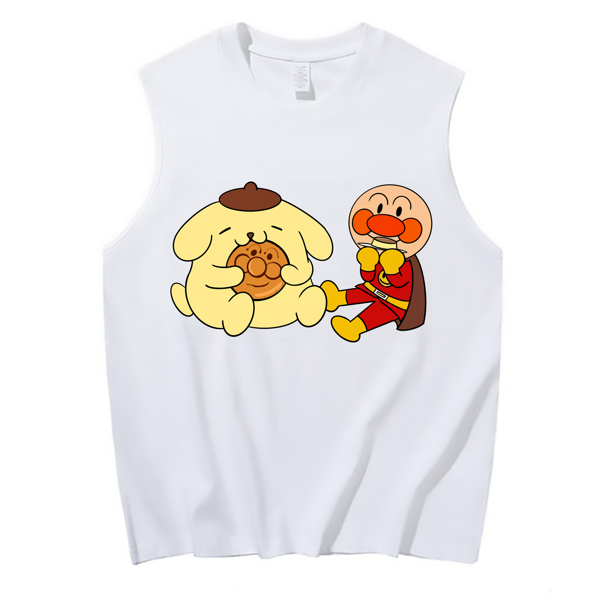 （画像用） アンパンマン Anpanman コットン100％タンクトップ（フロントプリント）